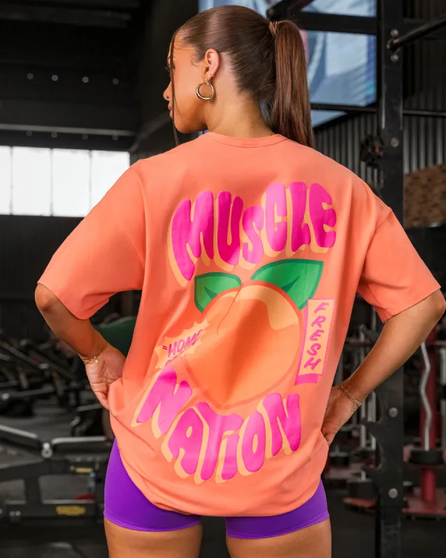 Peachy Oversized Tee - Peachy sold by Muscle Nation