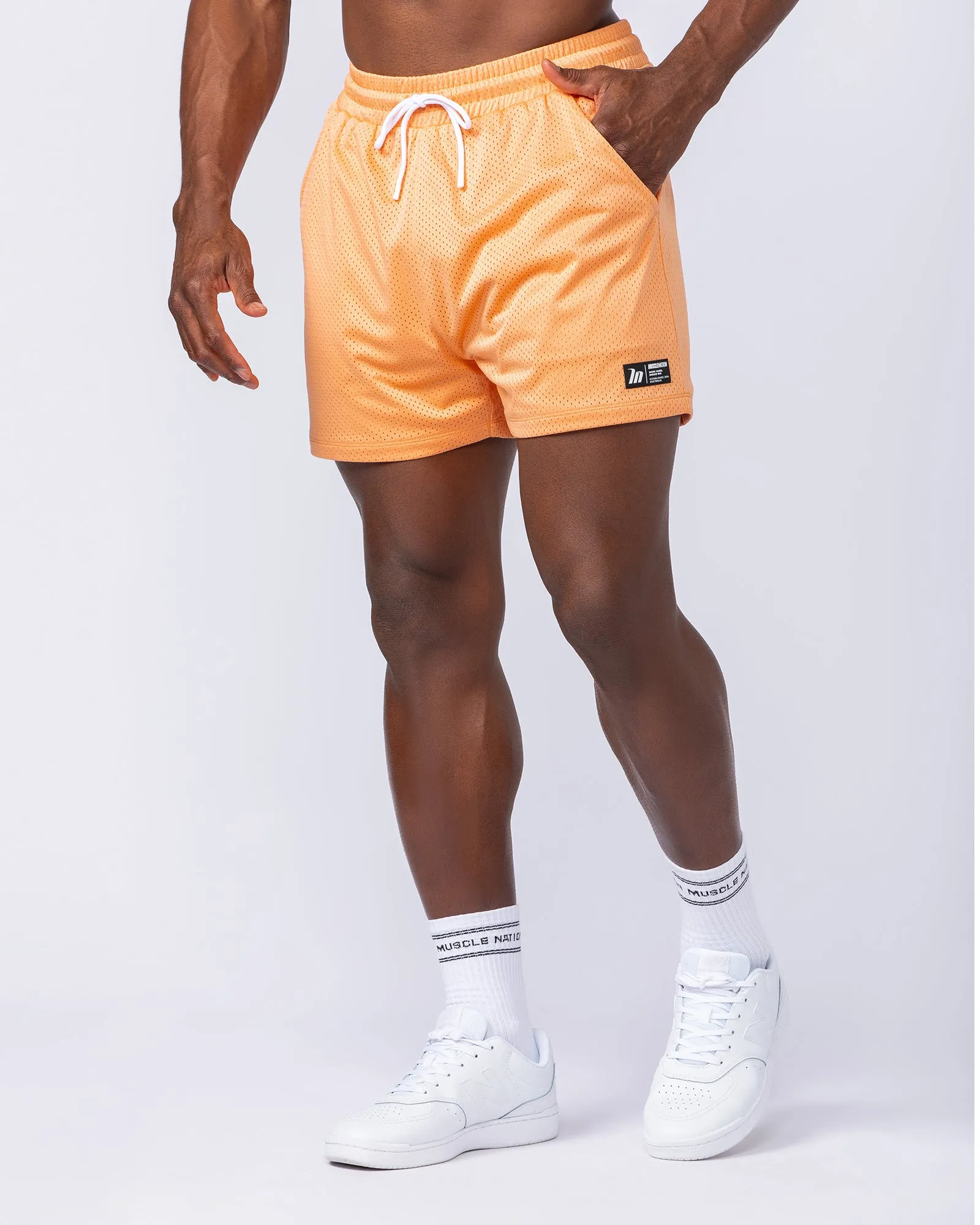 Lay Up 3.5" Shorts - Peach sold by Muscle Nation product image thumbnail 2