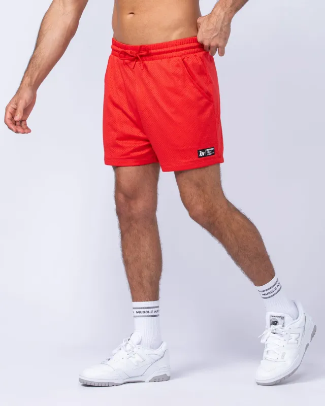 Lay Up 3.5" Shorts - Chilli made by Muscle Nation