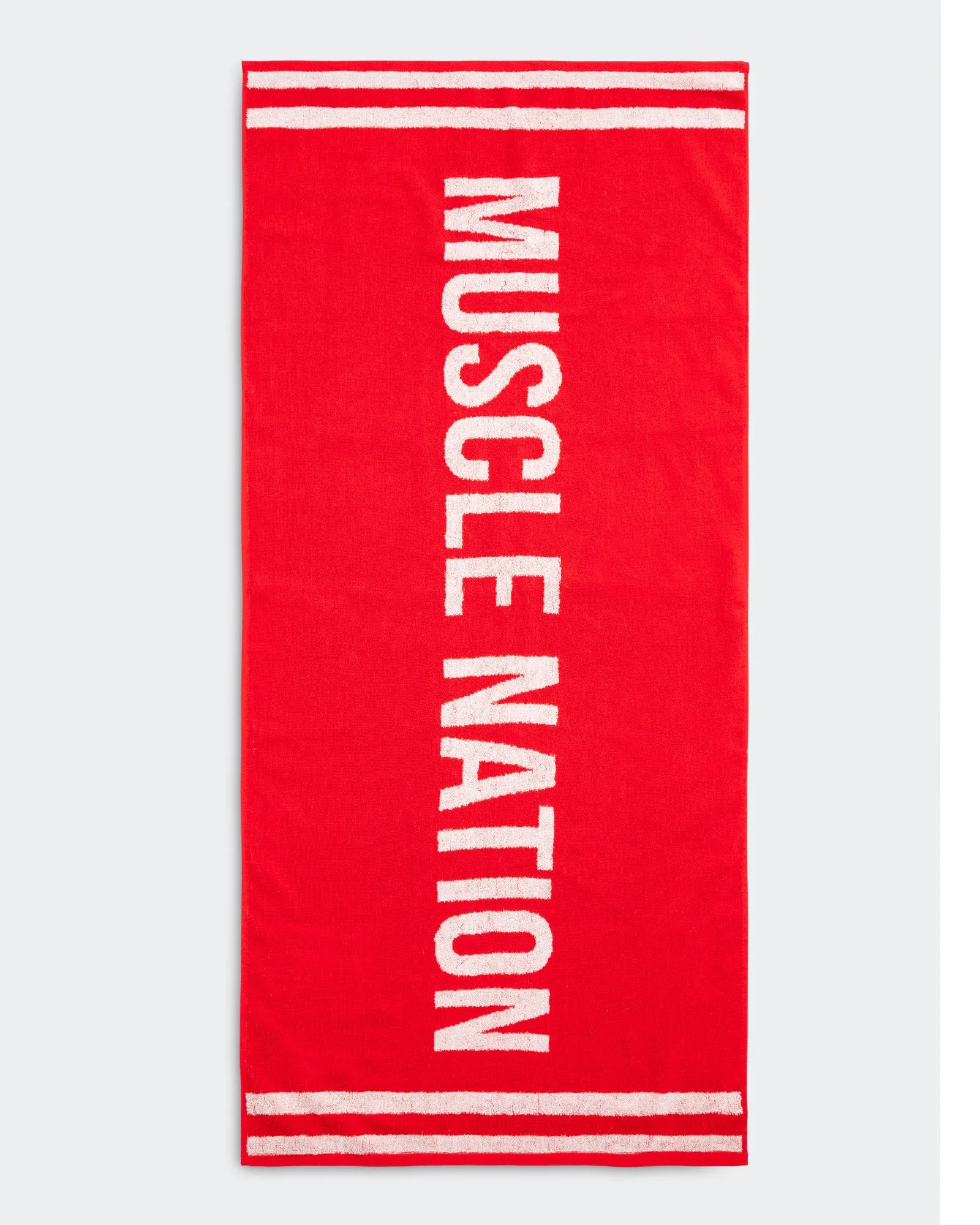 Gym Towel - Chilli/ White sold by Muscle Nation