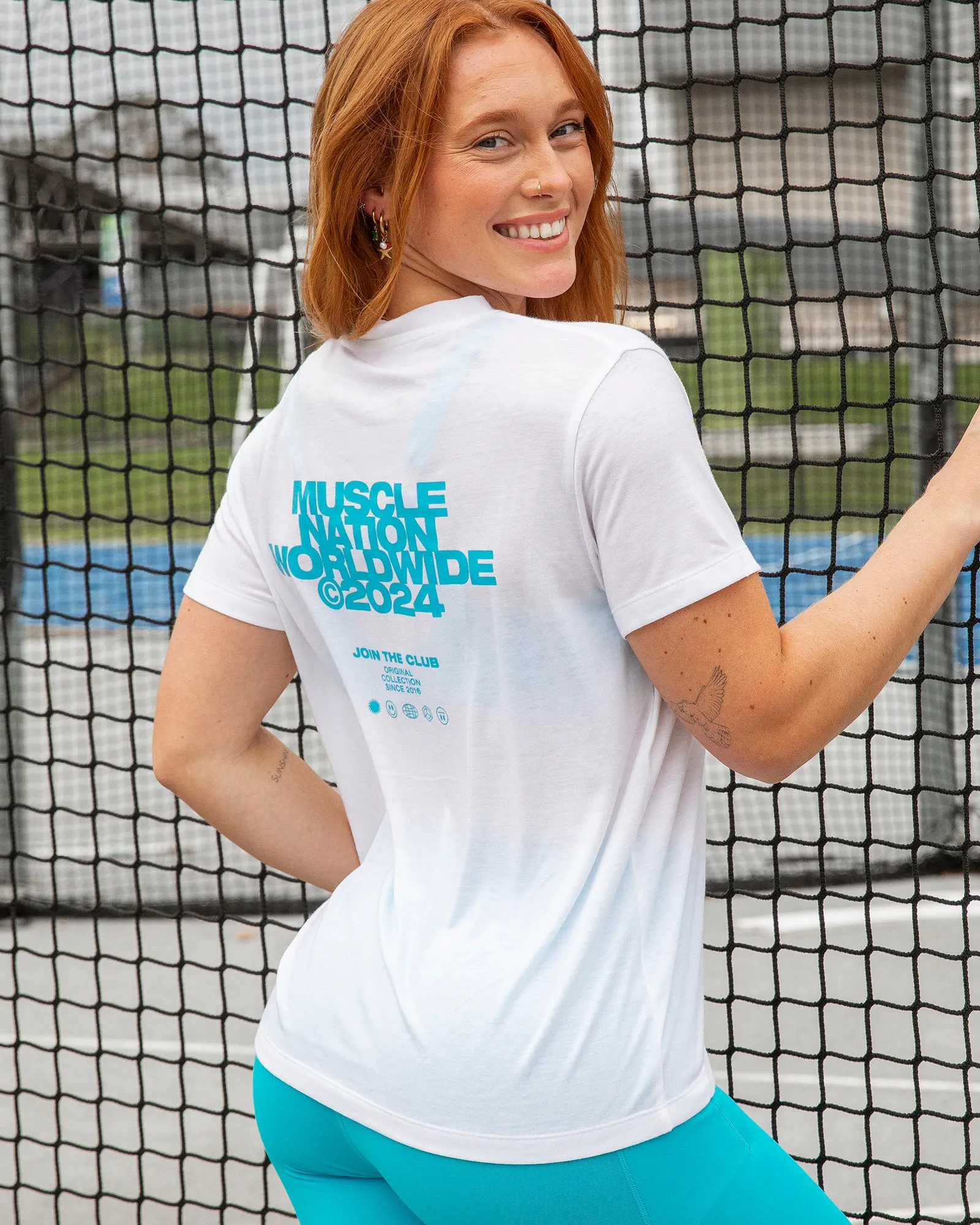 Global Training Tee - White sold by Muscle Nation