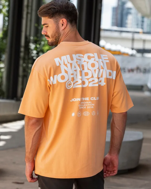 Global Pump Cover - Peach made by Muscle Nation