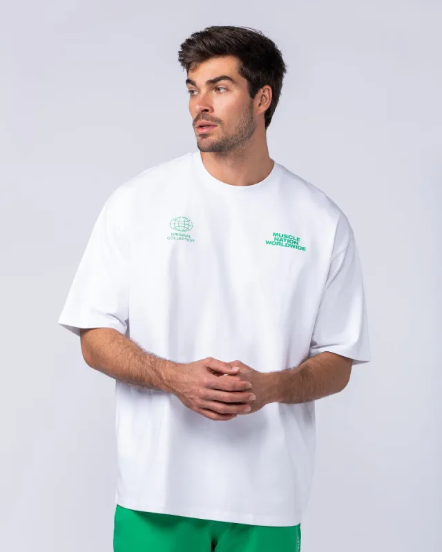 Global Pump Cover - White / Clover made by Muscle Nation