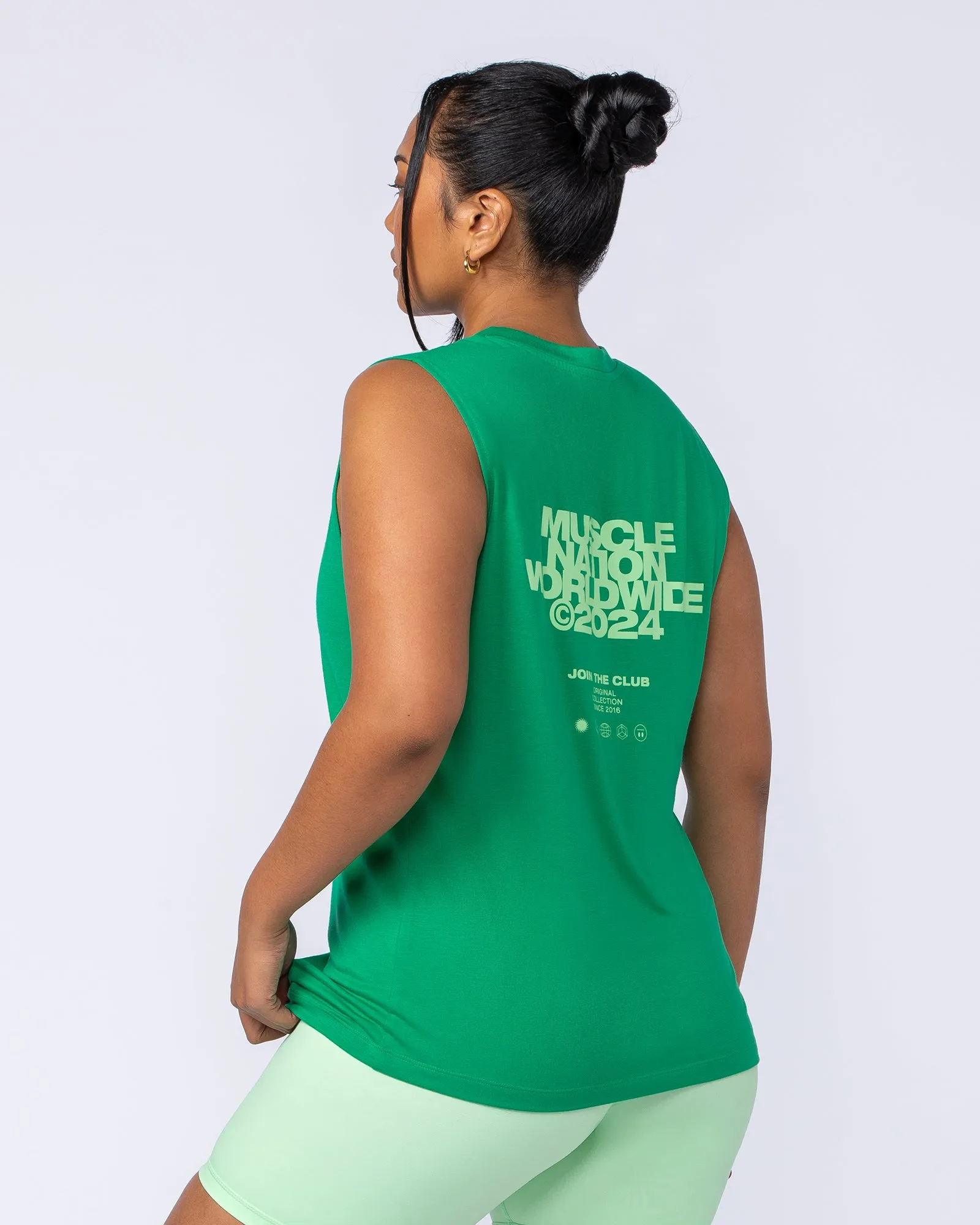 Global Drop Arm Tank - Clover sold by Muscle Nation product image thumbnail 3