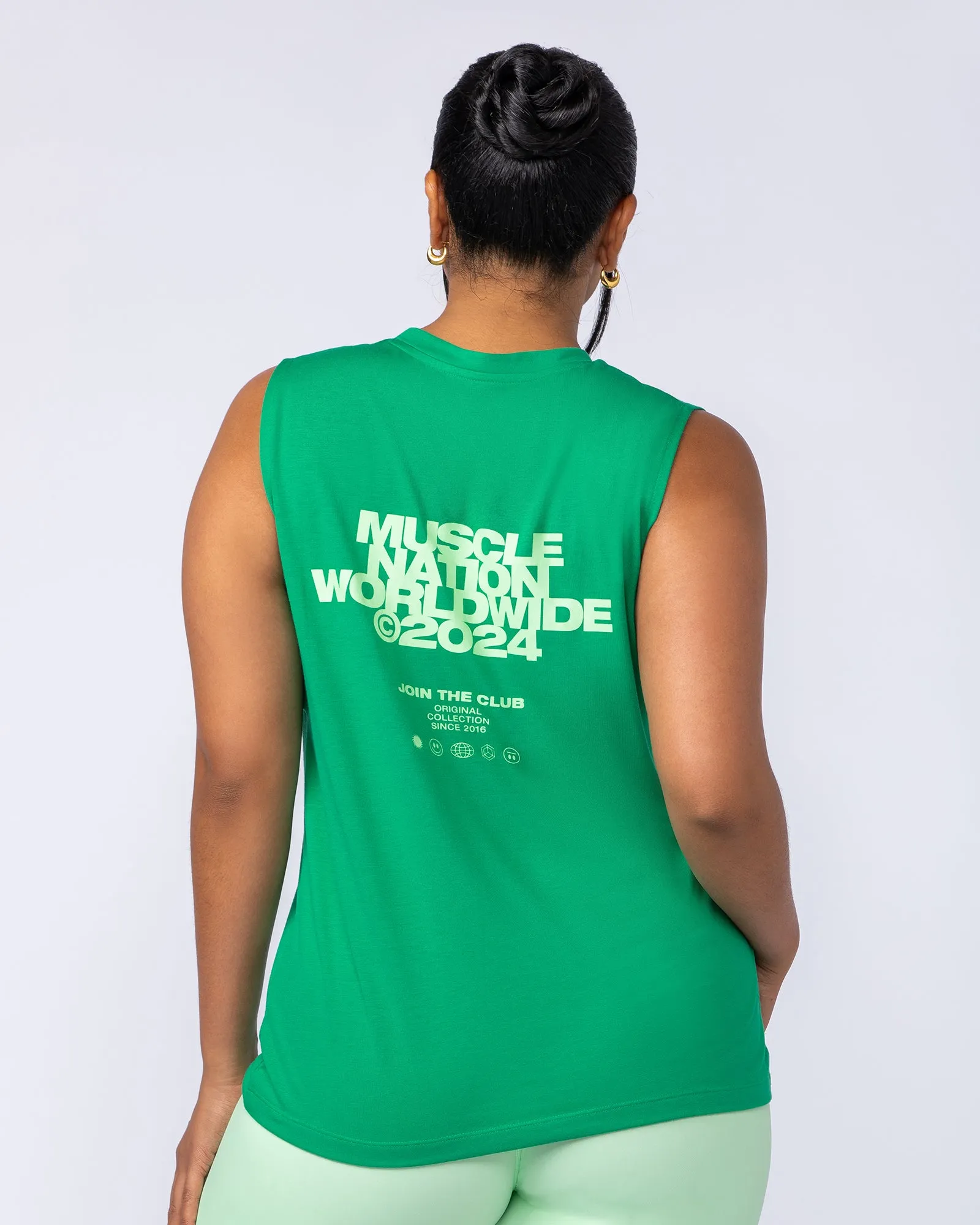 Global Drop Arm Tank - Clover sold by Muscle Nation product image thumbnail 4