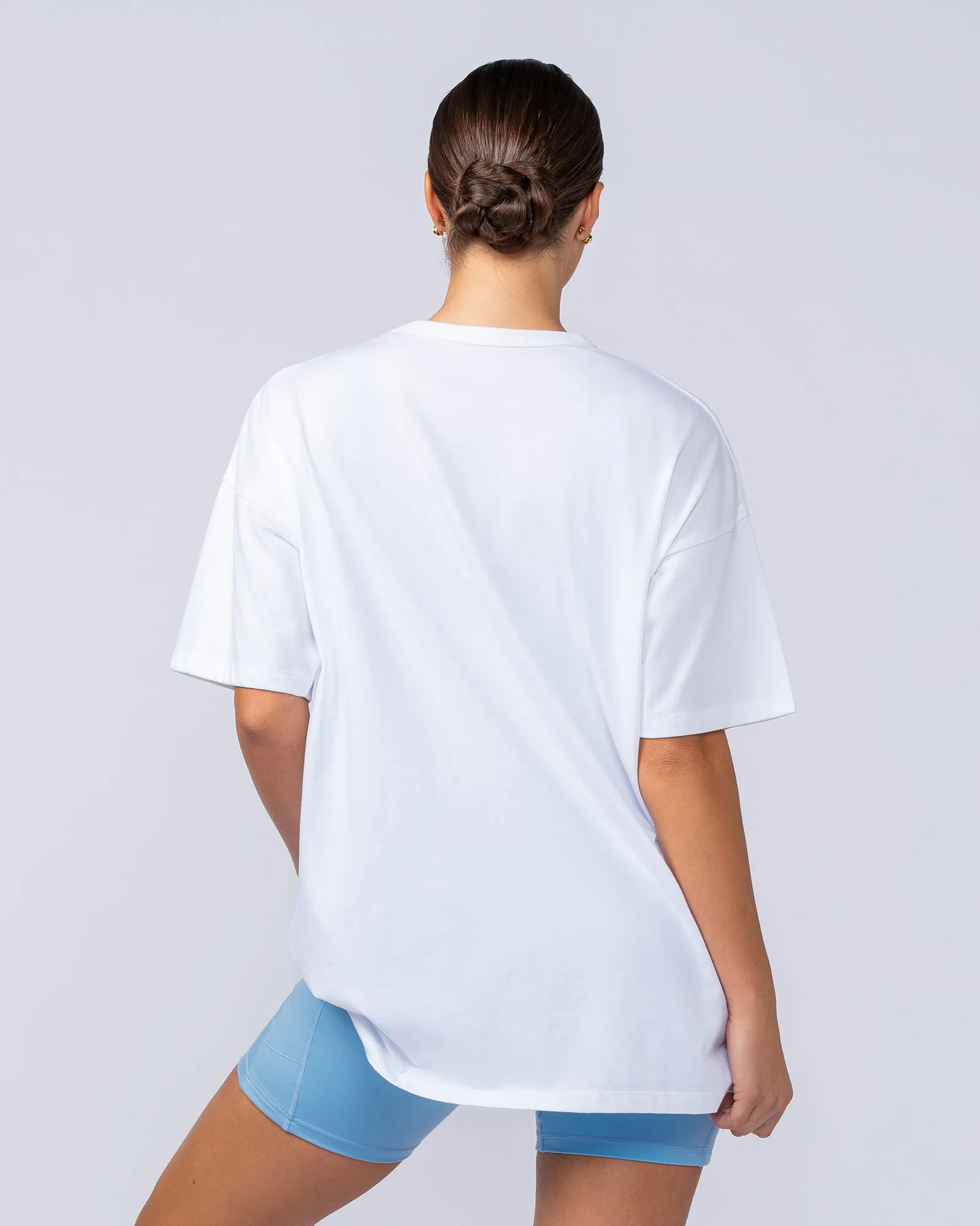 Girl Dinner Oversized Tee - White sold by Muscle Nation product image thumbnail 3