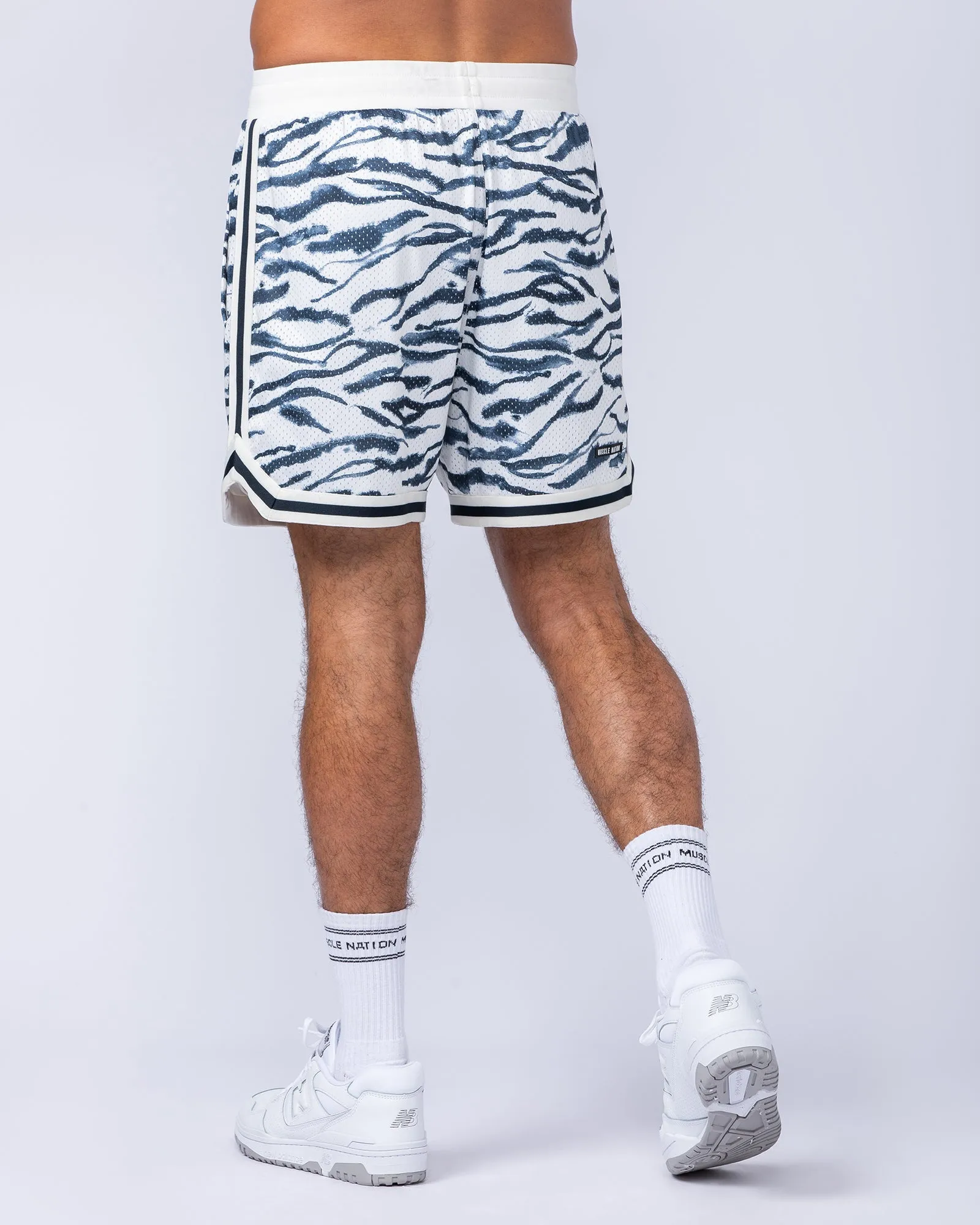 Fresh Basketball 5" Shorts - Zebra Print sold by Muscle Nation product image thumbnail 3