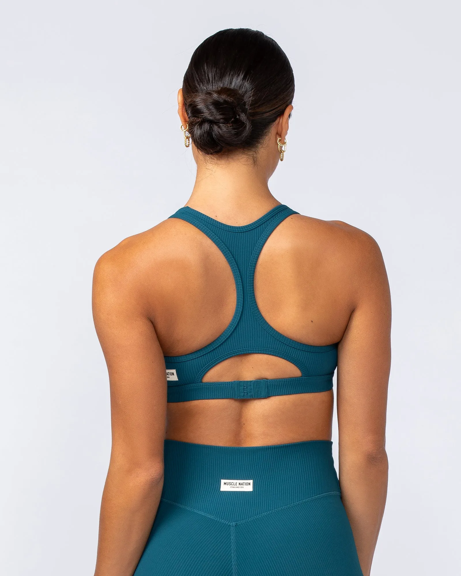 Drew Rib Bra - Dark Marine sold by Muscle Nation product image thumbnail 5