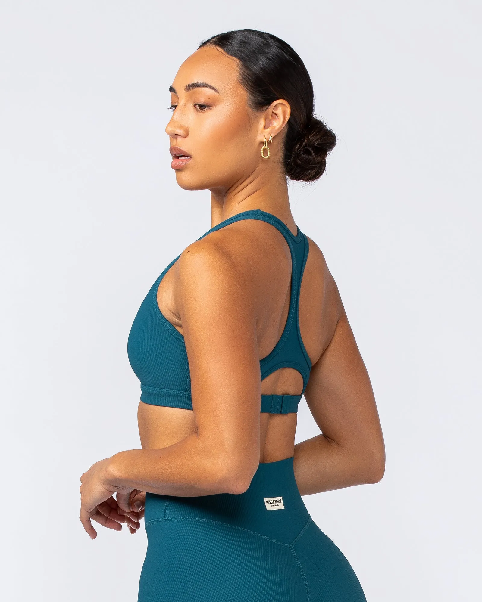 Drew Rib Bra - Dark Marine sold by Muscle Nation product image thumbnail 4