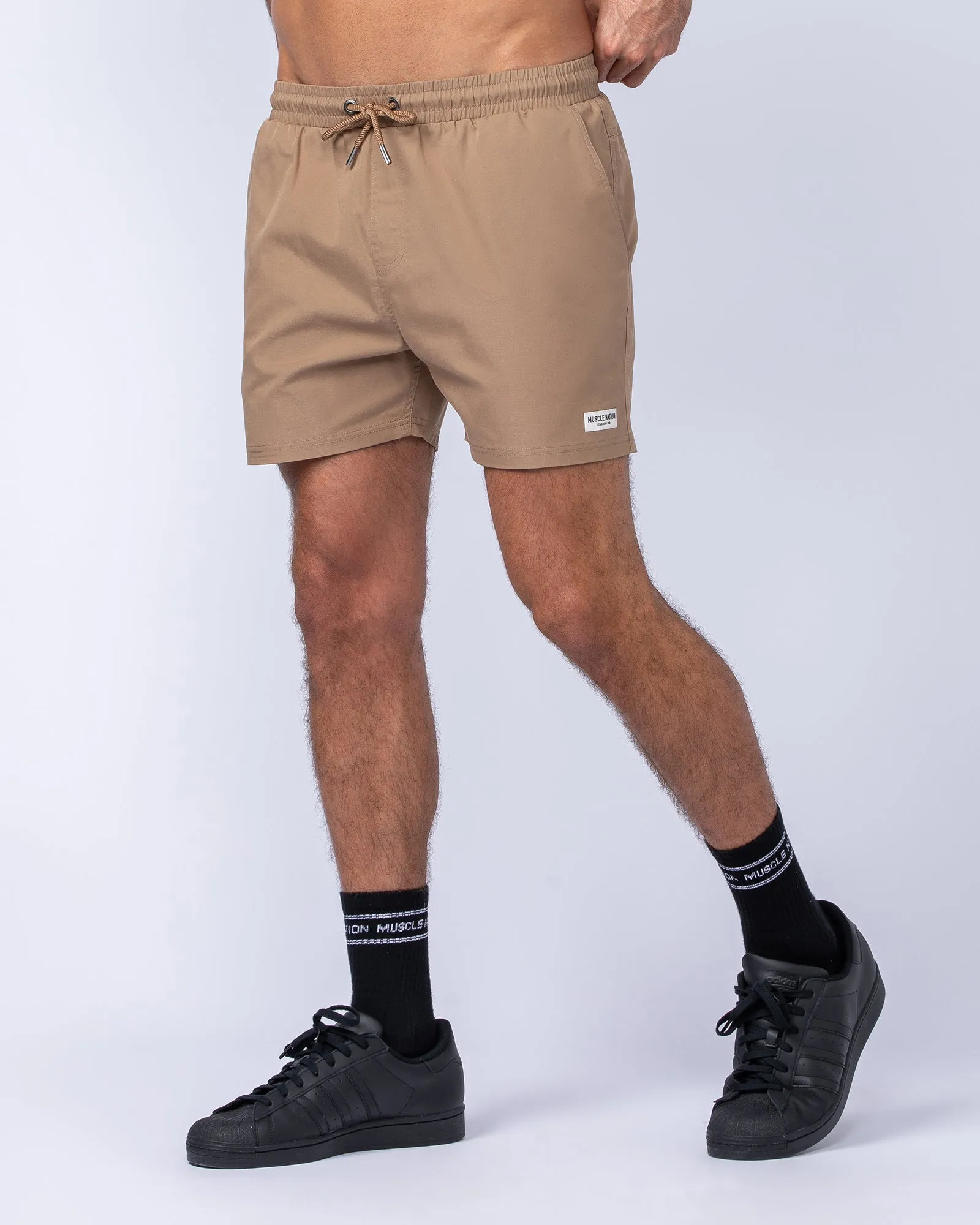 Daily 4" Shorts - Tan sold by Muscle Nation product image thumbnail 4