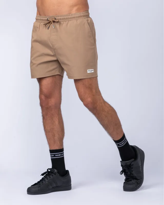Daily 4" Shorts - Tan sold by Muscle Nation