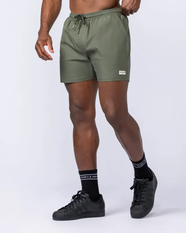 Daily 4" Shorts - Dark Khaki sold by Muscle Nation