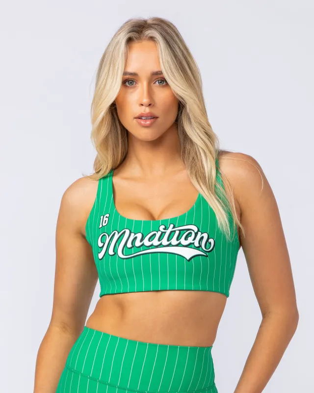 Core Bra - Clover Stripe sold by Muscle Nation