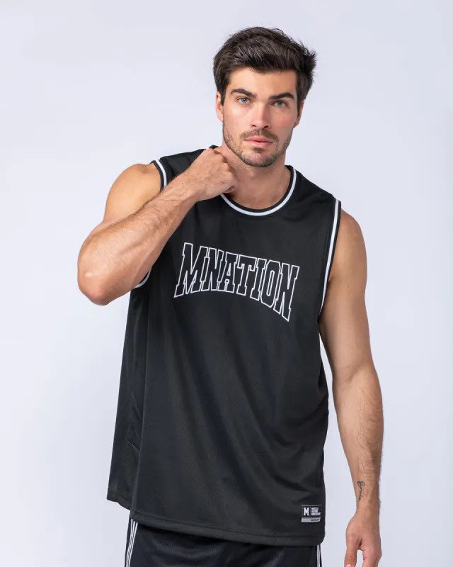 Basketball Jersey - Black sold by Muscle Nation