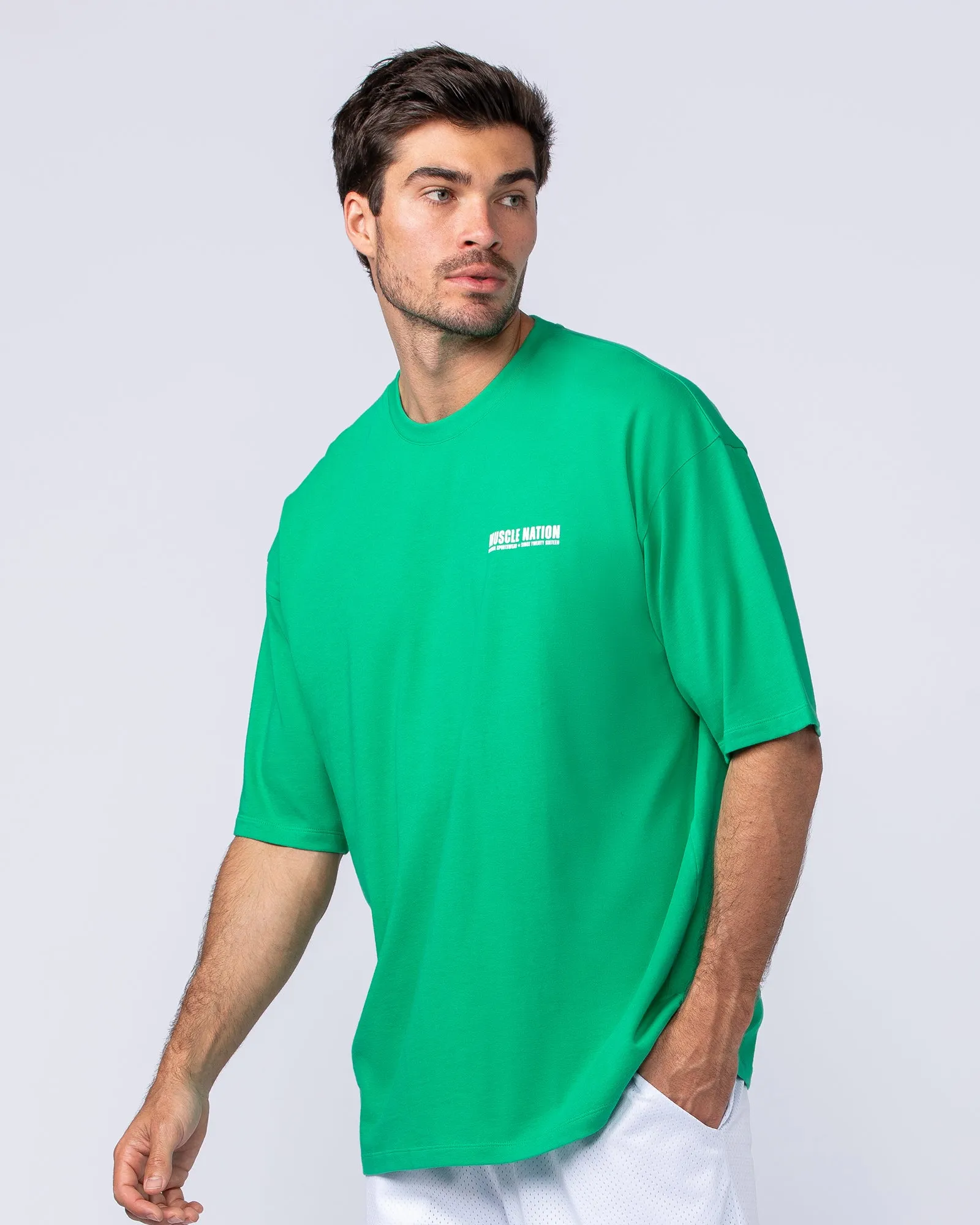 Arena Oversized Tee - Clover sold by Muscle Nation product image thumbnail 4