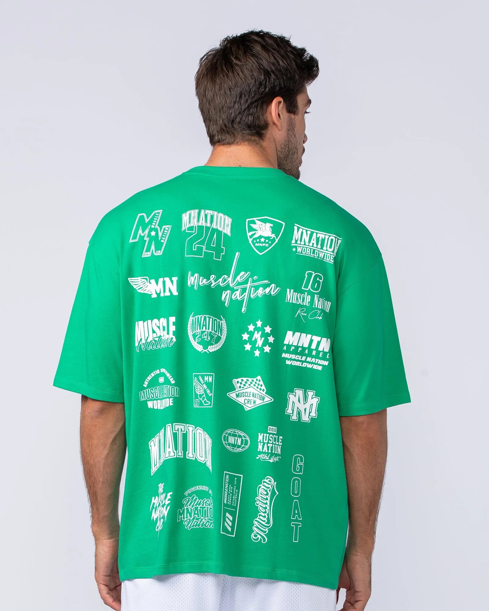 Arena Oversized Tee - Clover sold by Muscle Nation product image thumbnail 2