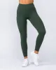 Ultra Aura Ankle Length Leggings - Dark Olive sold by Muscle Nation