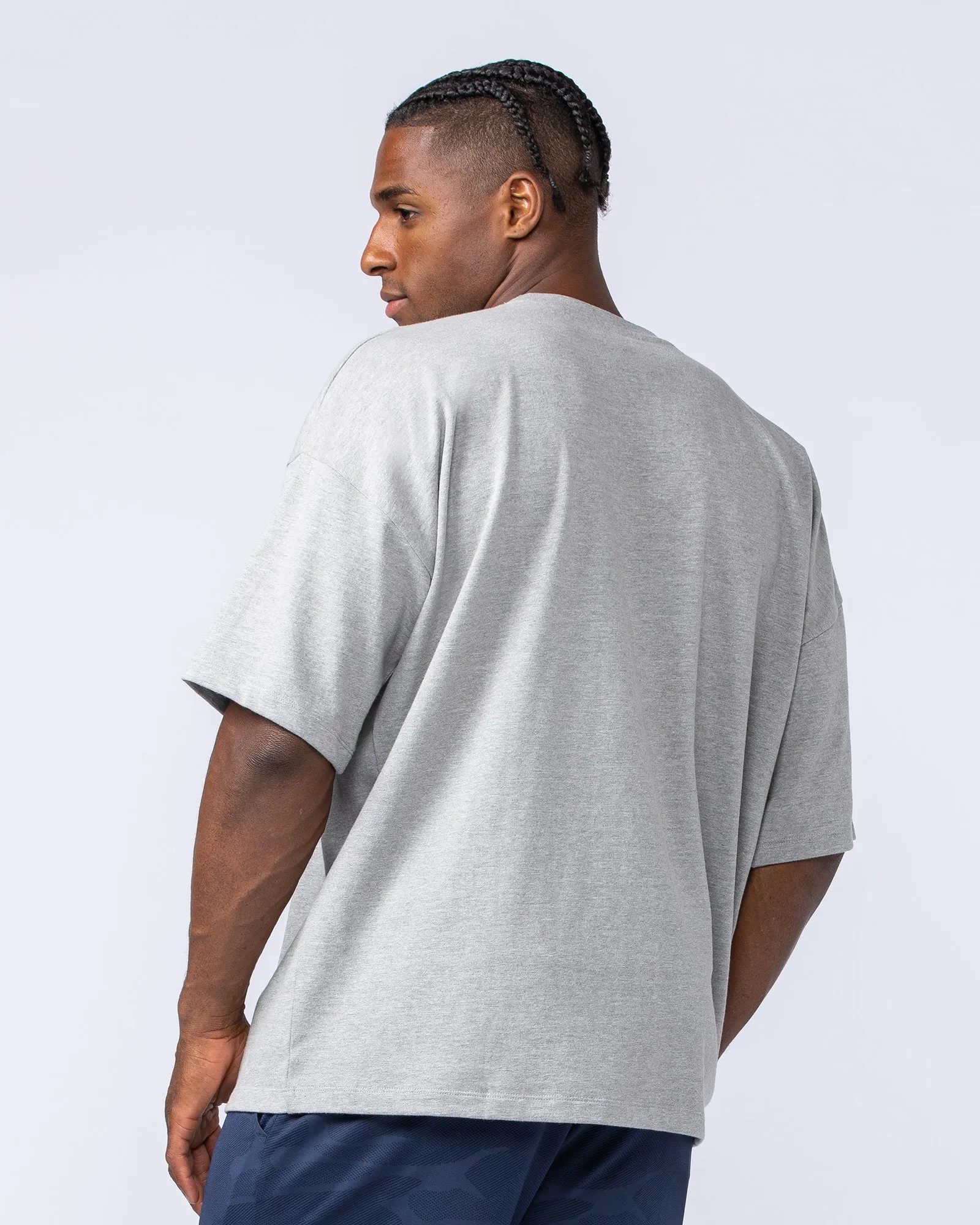 Original Oversized Boxy Tee - Grey Marl sold by Muscle Nation product image thumbnail 4