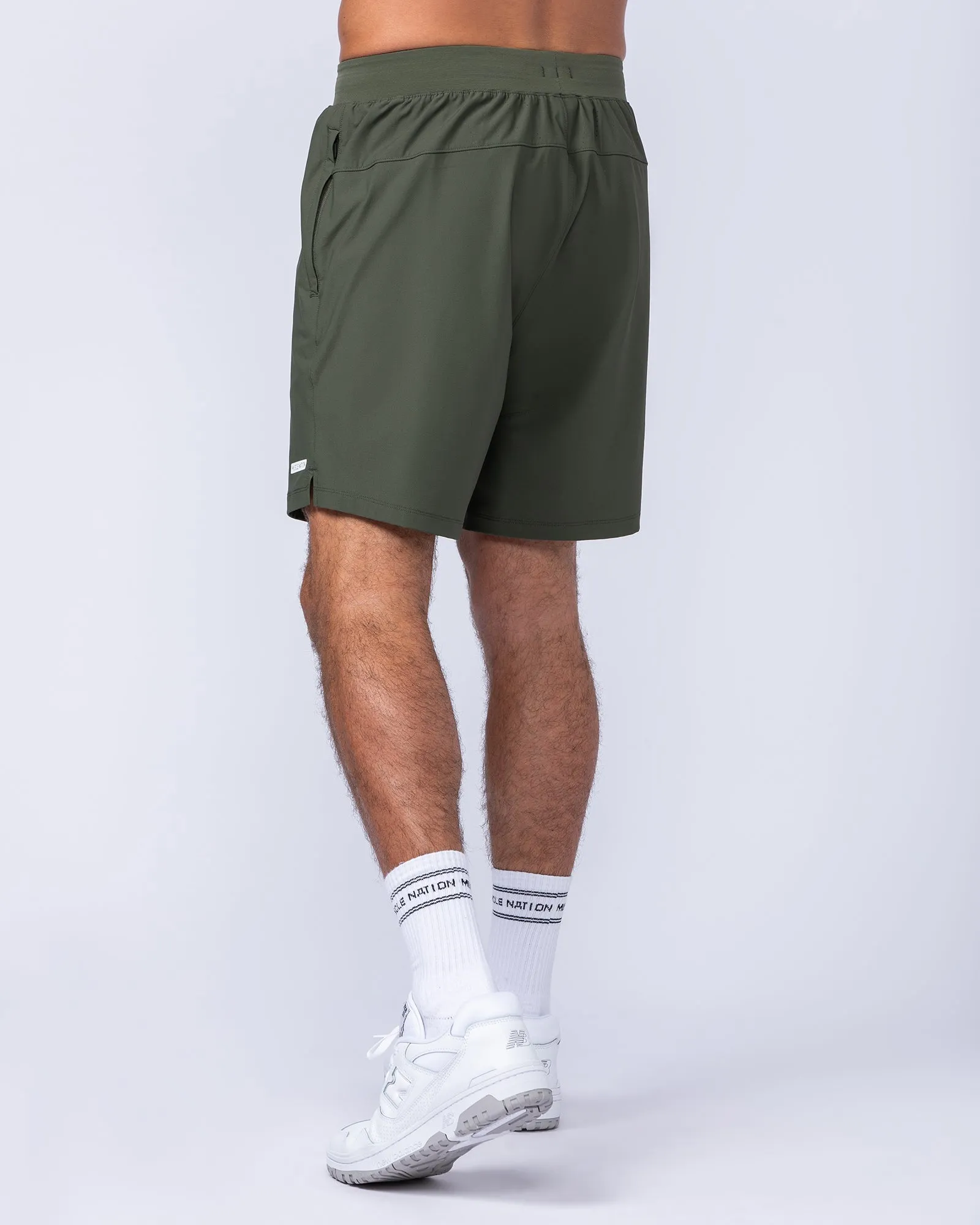 On Repeat Training 7" Shorts - Dark Khaki sold by Muscle Nation product image thumbnail 4