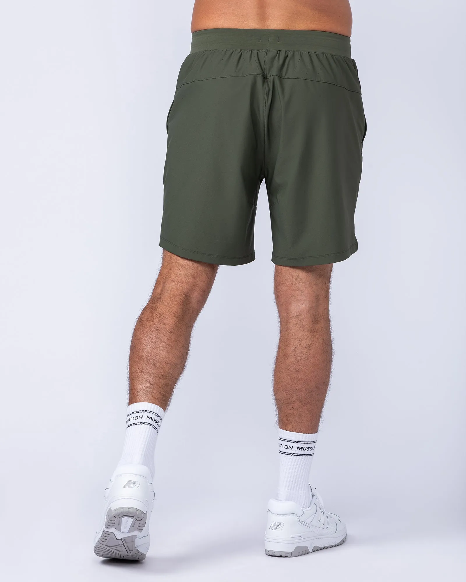 On Repeat Training 7" Shorts - Dark Khaki sold by Muscle Nation product image thumbnail 5