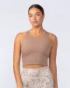 Limitless Cropped Active Tank - Cinnamon sold by Muscle Nation