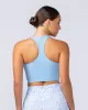 Limitless Cropped Active Tank - Pacific Blue sold by Muscle Nation