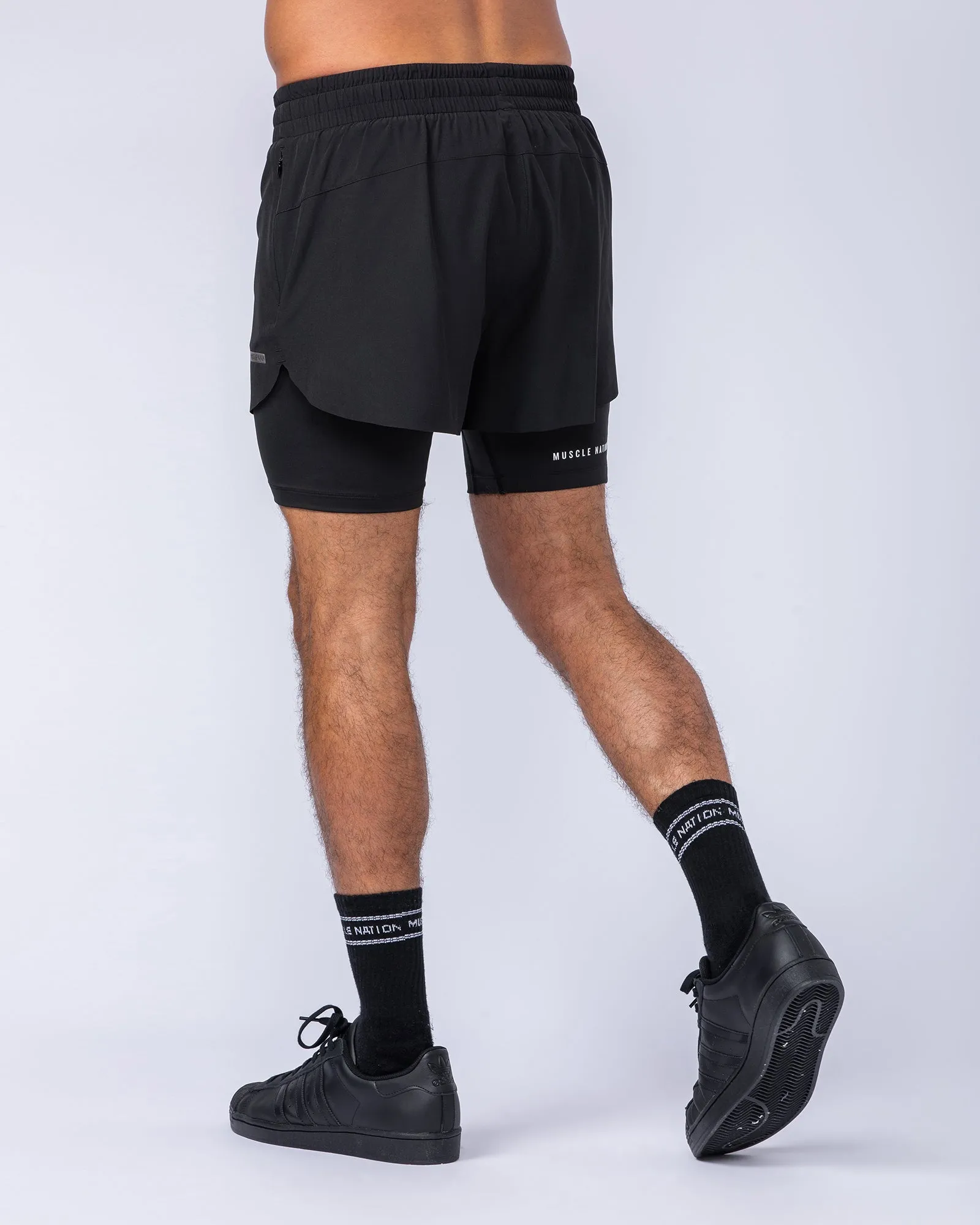 Hybrid 3" Shorts - Black sold by Muscle Nation product image thumbnail 4