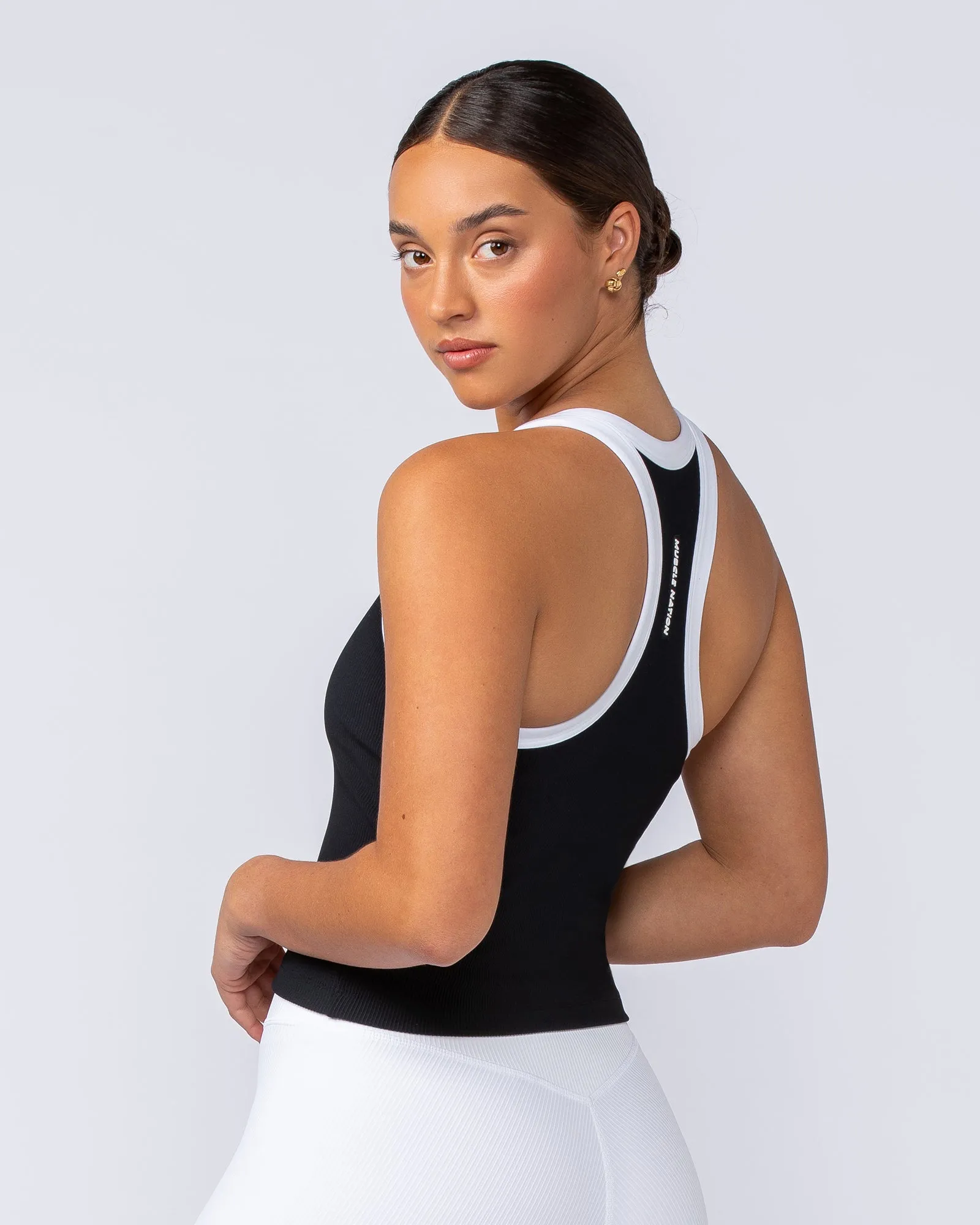 Define Rib Active Tank - Black sold by Muscle Nation product image thumbnail 3