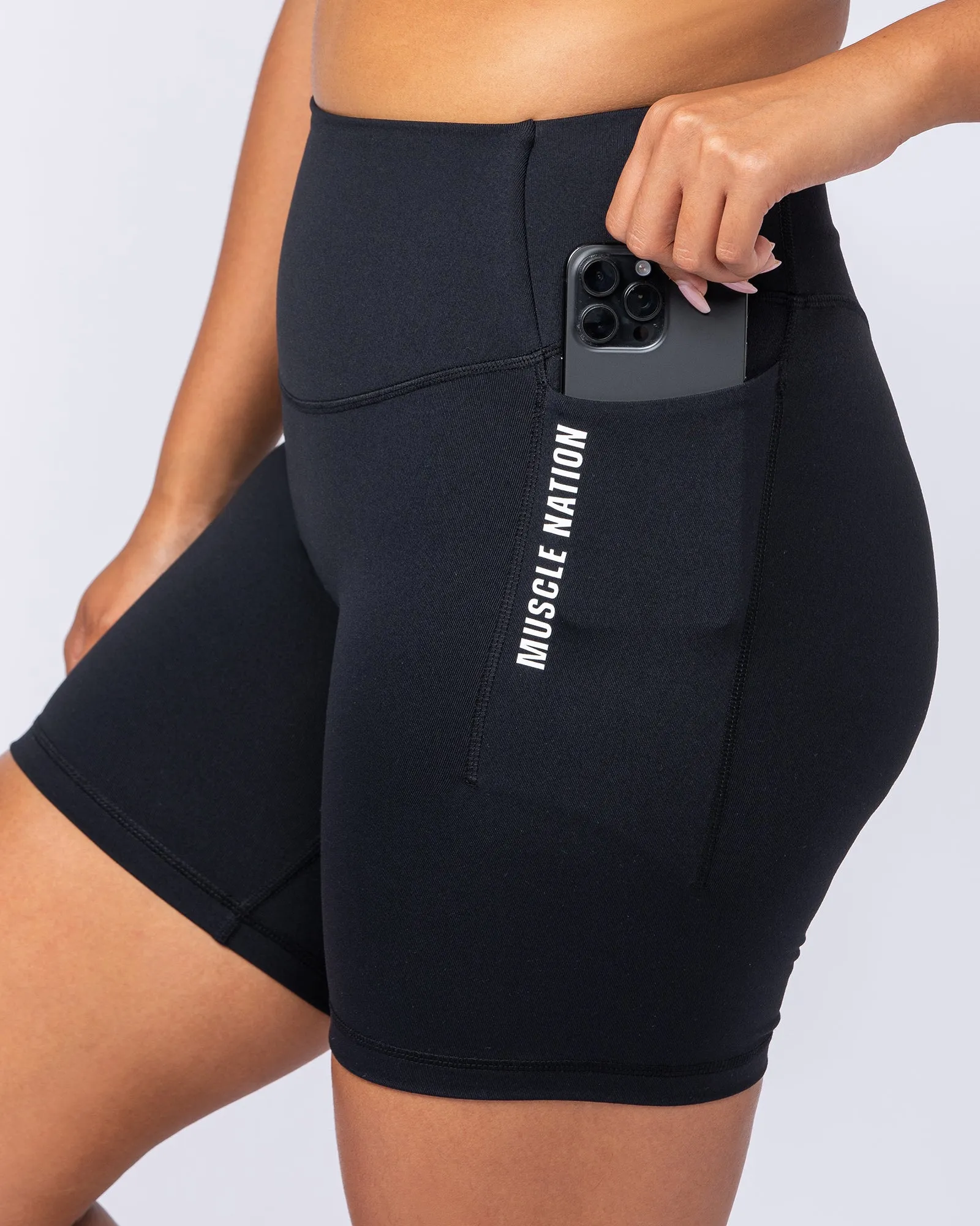 Core Pocket Bike Shorts - Black sold by Muscle Nation product image thumbnail 4