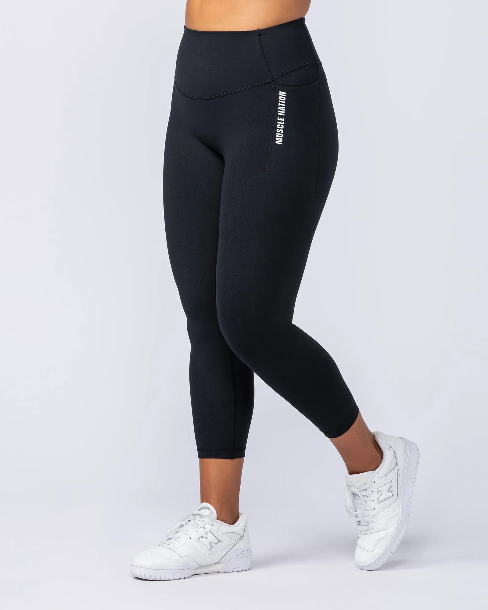 Core Pocket 7/8 Leggings - Black sold by Muscle Nation