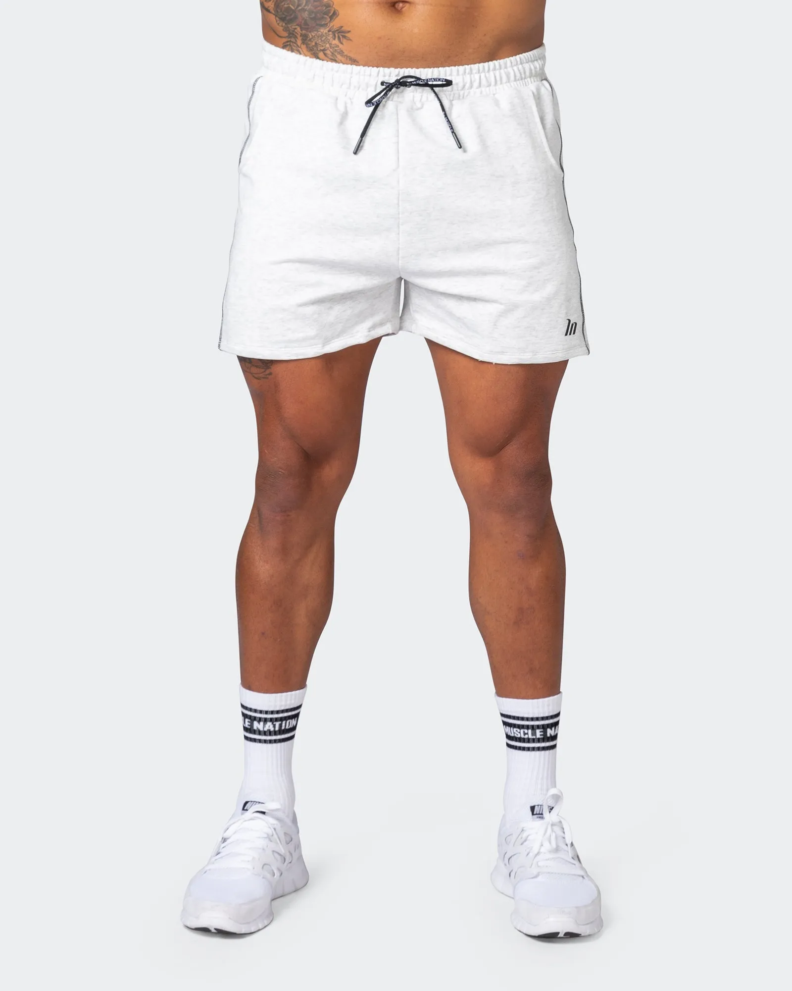 Classic Squat Shorts - White Marl sold by Muscle Nation product image thumbnail 2