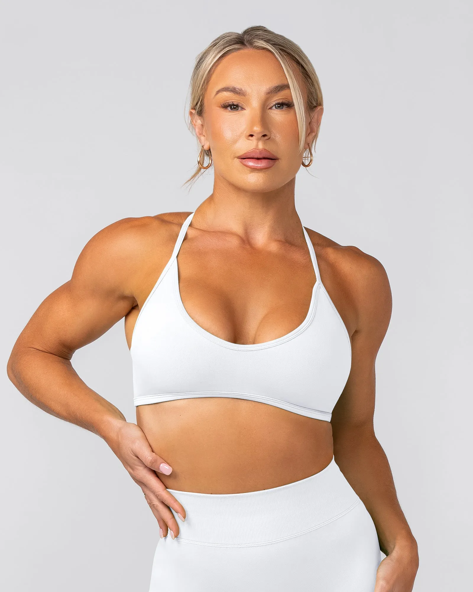Everyday Seamless Bralette - White sold by Muscle Nation