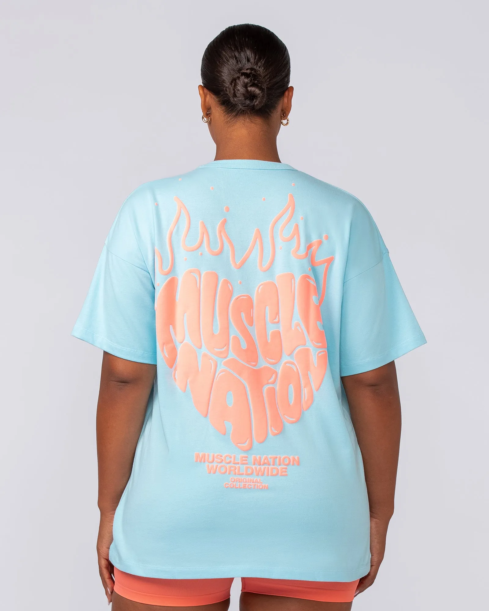 Heartbreaker Oversized Tee - Aquarius sold by Muscle Nation product image thumbnail 3