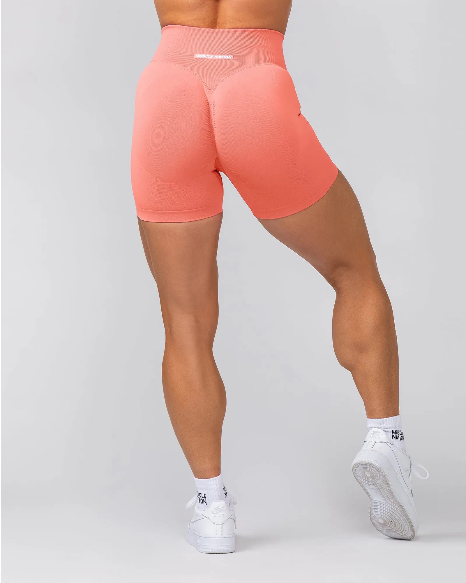 Sculpt Midway Shorts - Peach Tea sold by Muscle Nation product image thumbnail 5