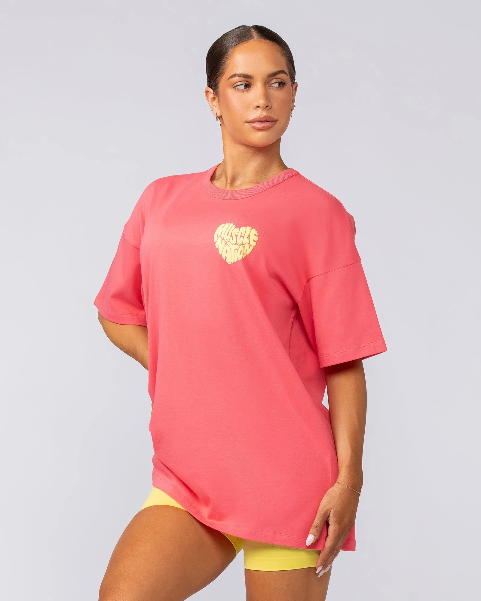 Heartbreaker Oversized Tee - Confetti sold by Muscle Nation product image thumbnail 4