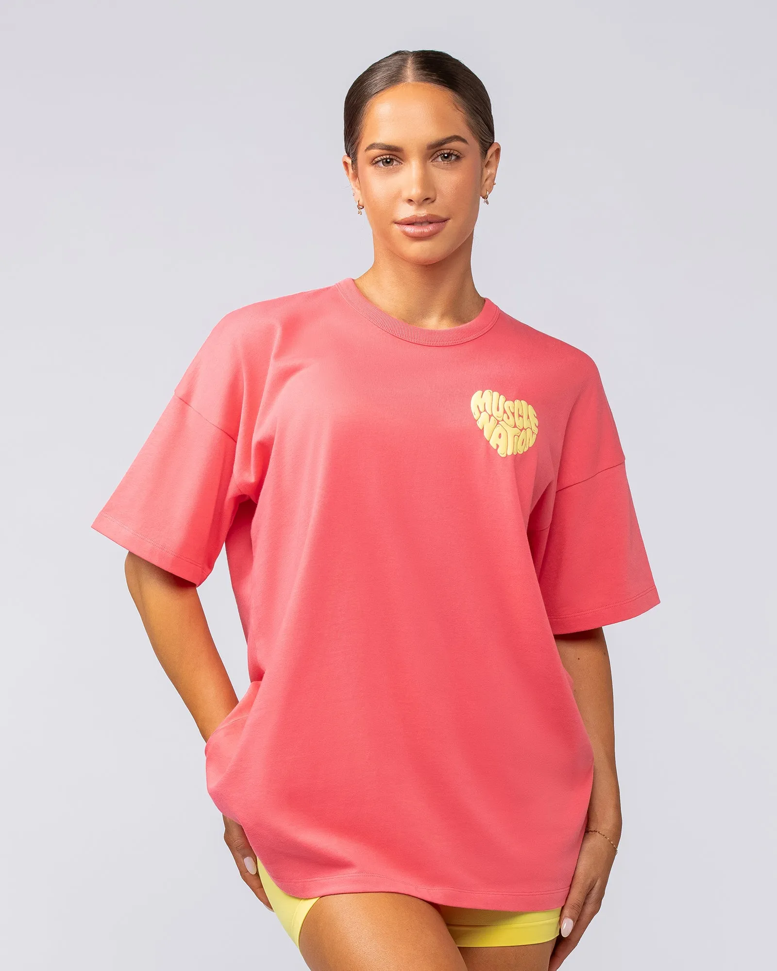 Heartbreaker Oversized Tee - Confetti sold by Muscle Nation product image thumbnail 3