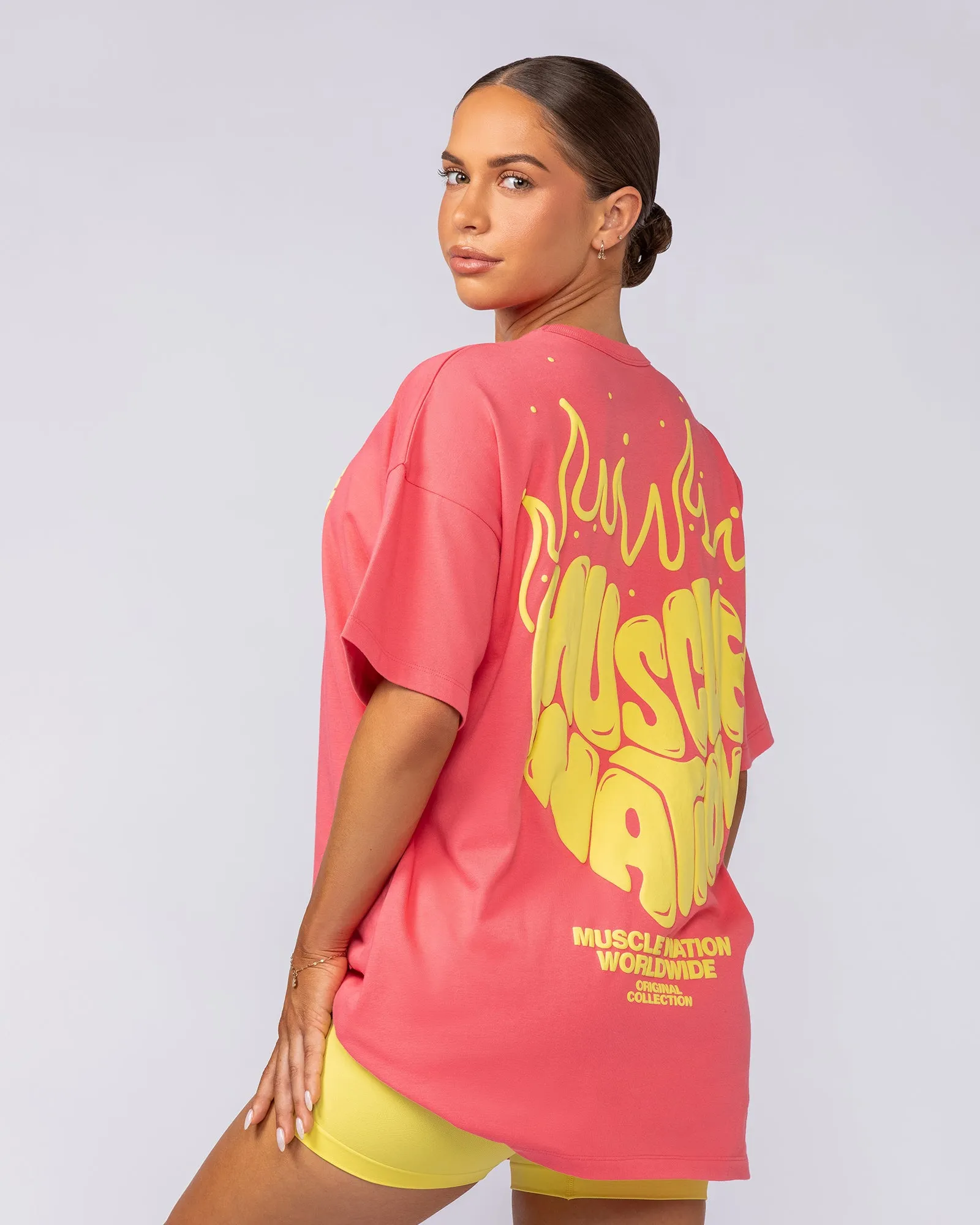 Heartbreaker Oversized Tee - Confetti sold by Muscle Nation product image thumbnail 2