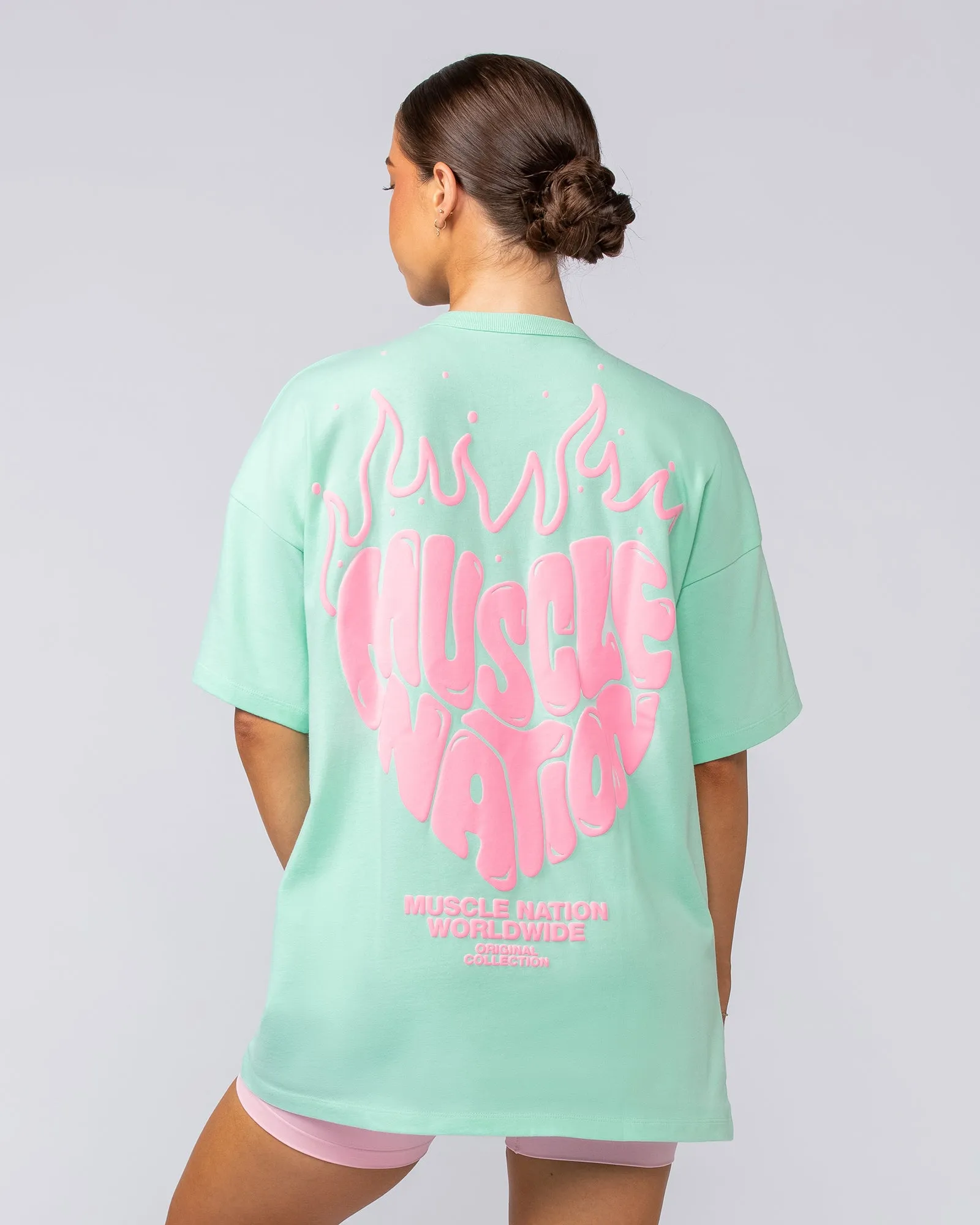 Heartbreaker Oversized Tee - Spearmint sold by Muscle Nation product image thumbnail 5