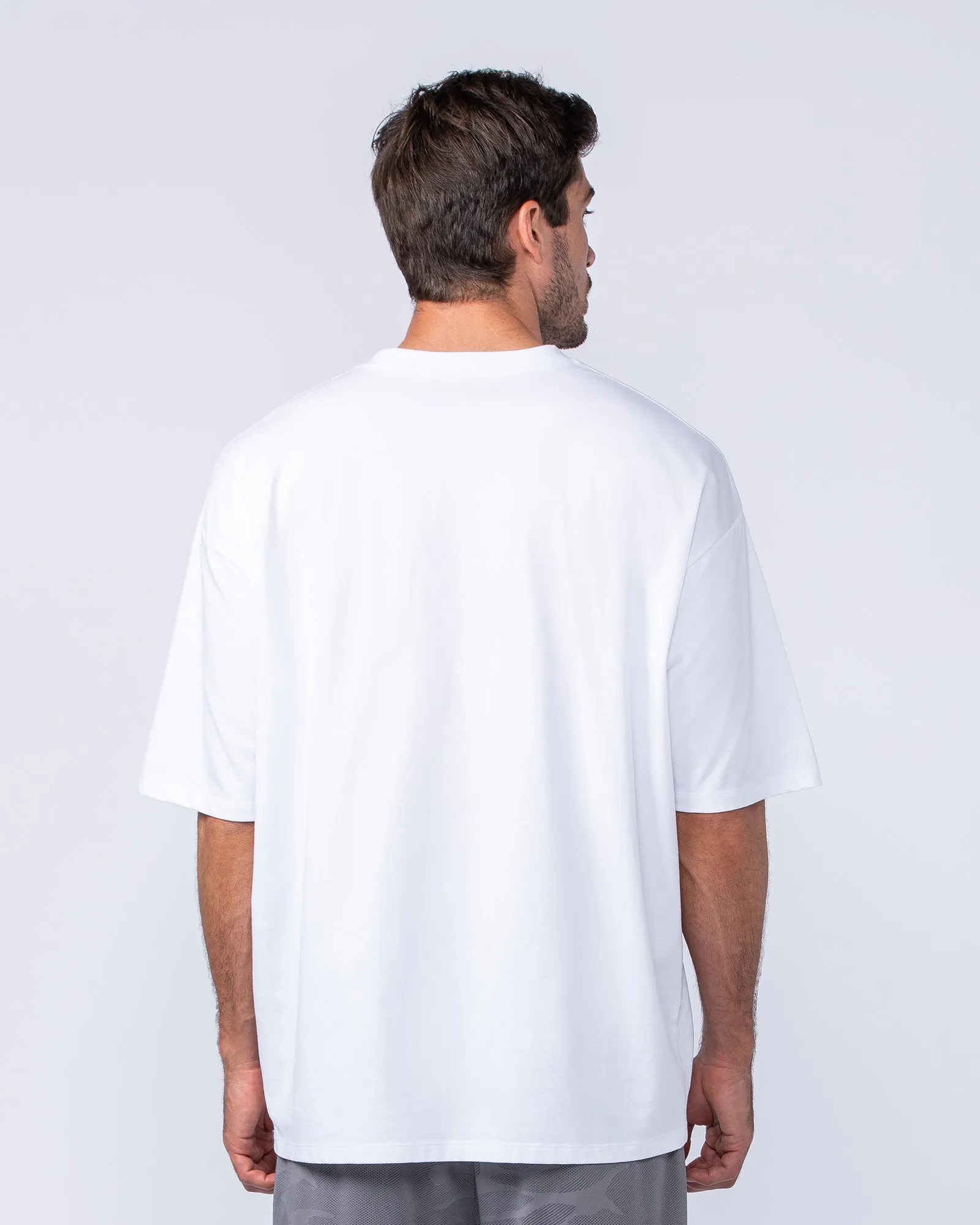 MN Varsity Oversized Tee - White sold by Muscle Nation product image thumbnail 4