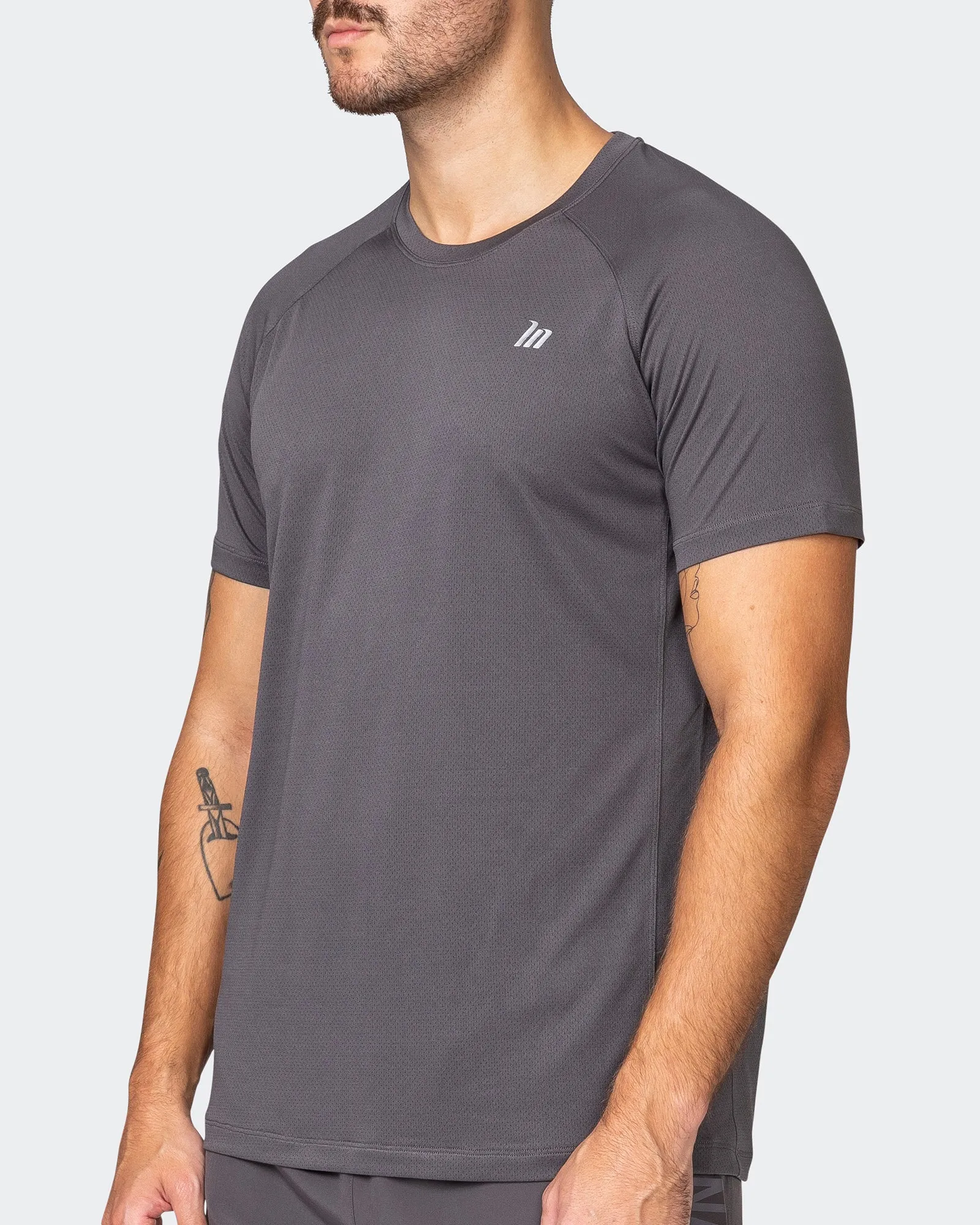 New Heights Running Tee - Alloy sold by Muscle Nation product image thumbnail 3