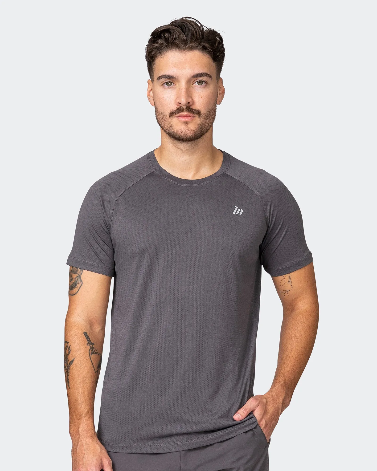 New Heights Running Tee - Alloy sold by Muscle Nation