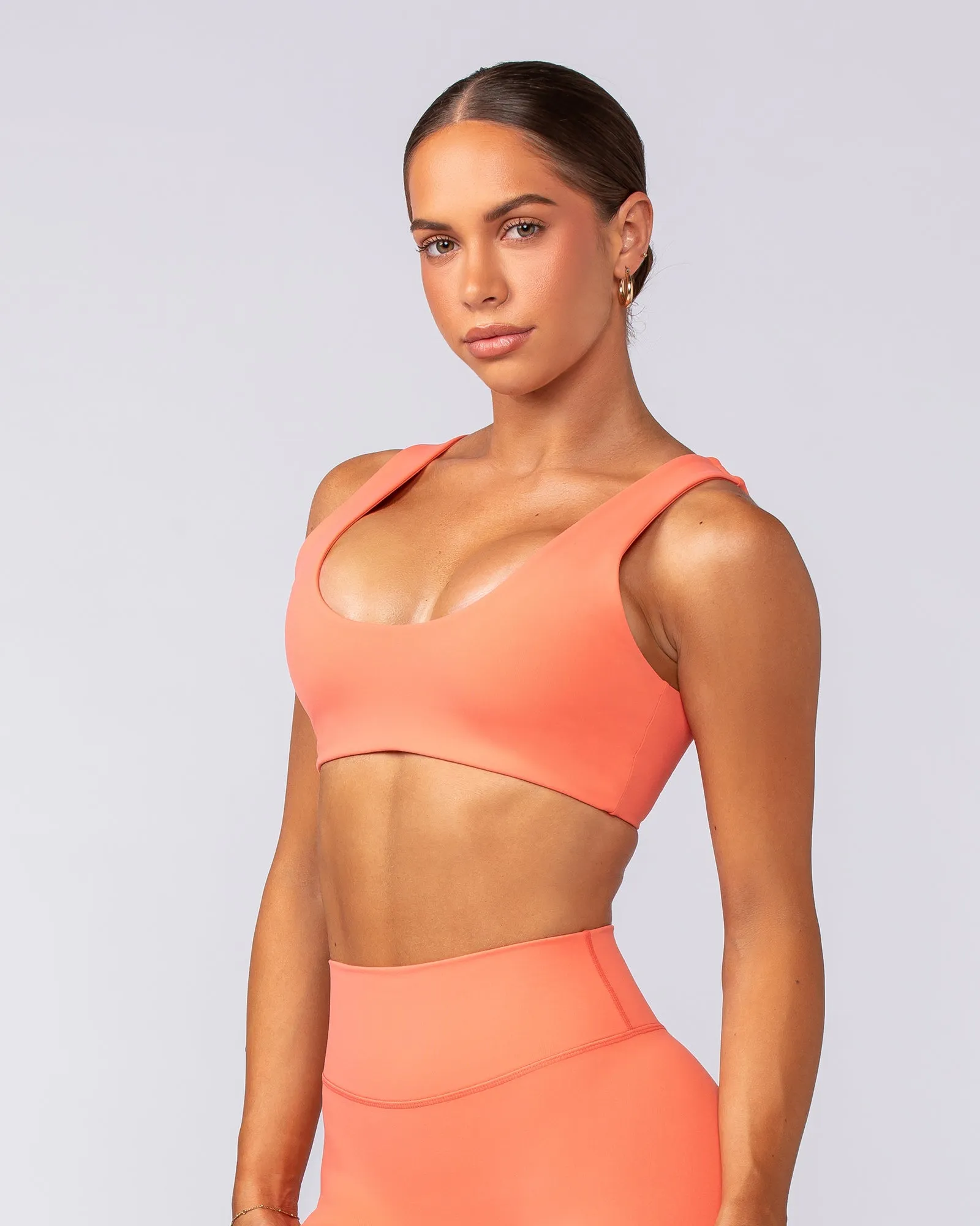 Elite Bralette - Hot Coral sold by Muscle Nation product image thumbnail 3