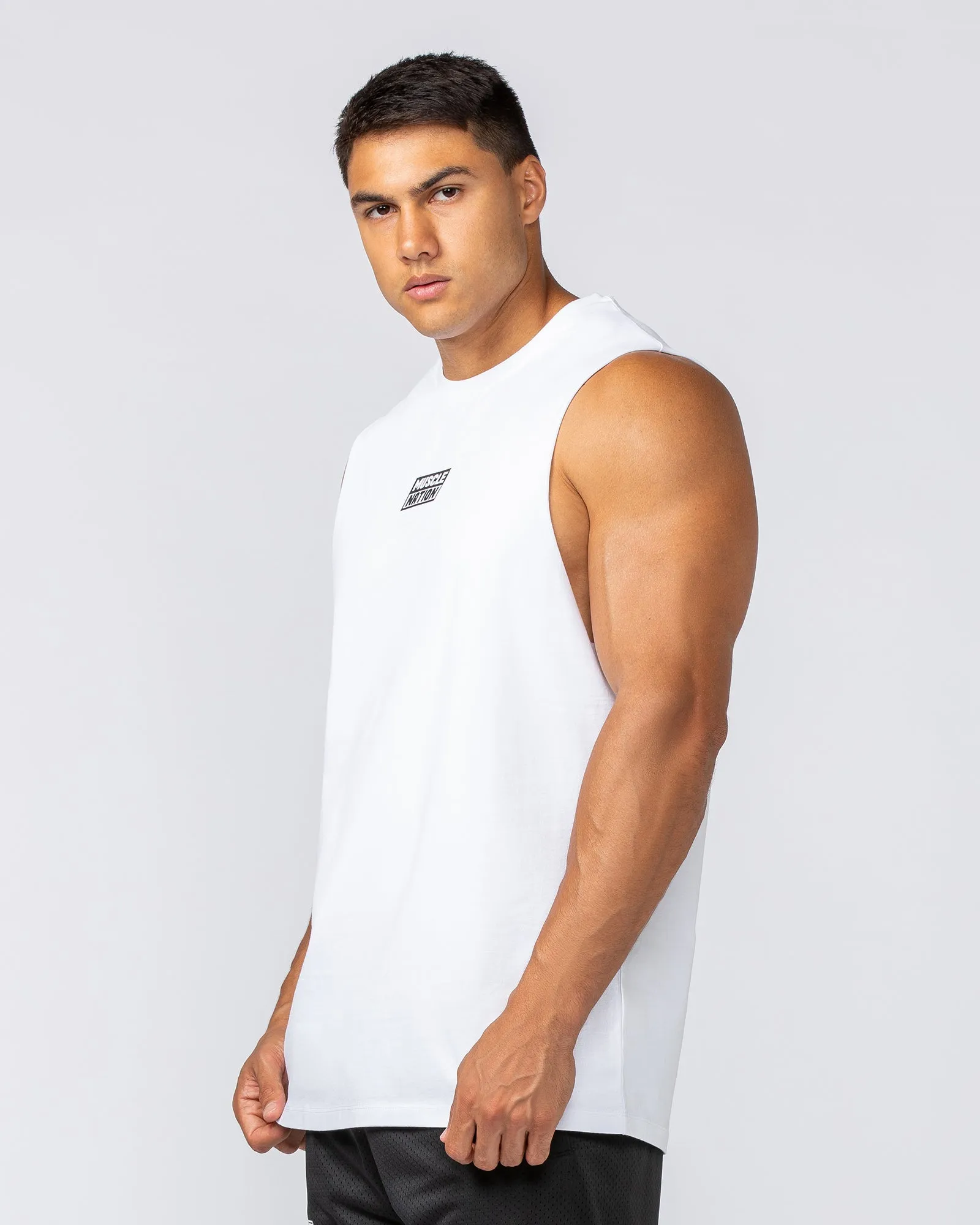Throwback Training Tank - White sold by Muscle Nation product image thumbnail 2