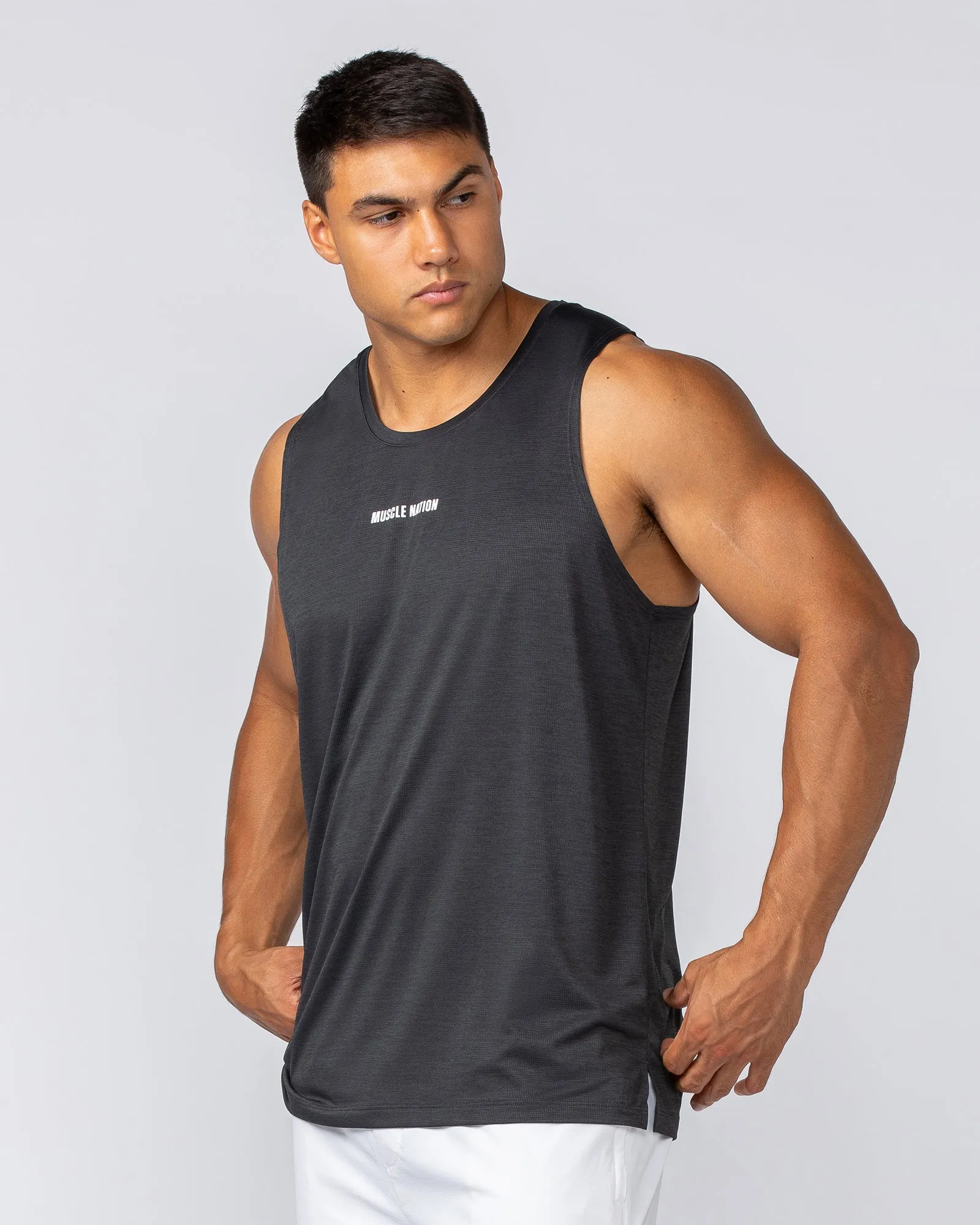 Aero Active Tank - Black sold by Muscle Nation product image thumbnail 4