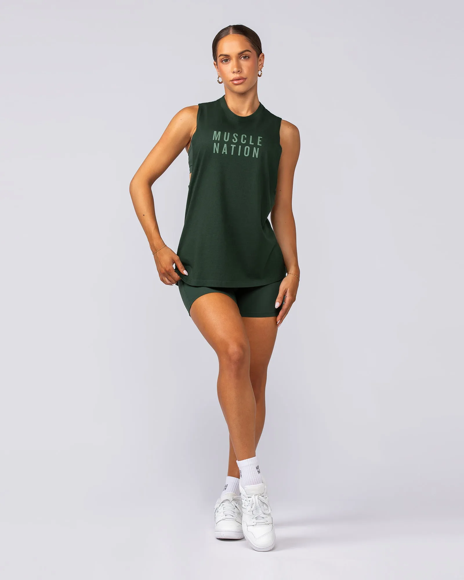 Essential Training Tank - Forest Green sold by Muscle Nation product image thumbnail 5