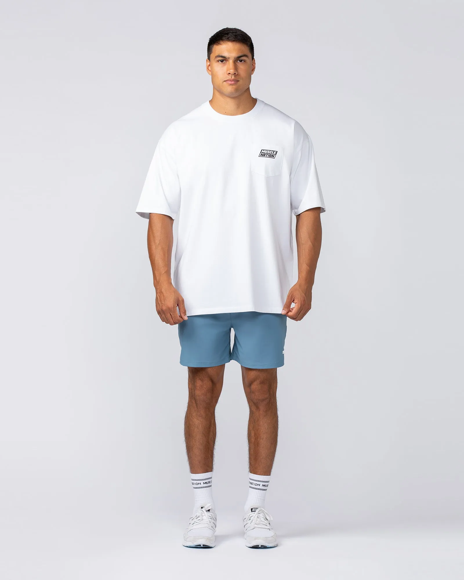 Oversized Pocket Pump Cover - White sold by Muscle Nation product image thumbnail 5