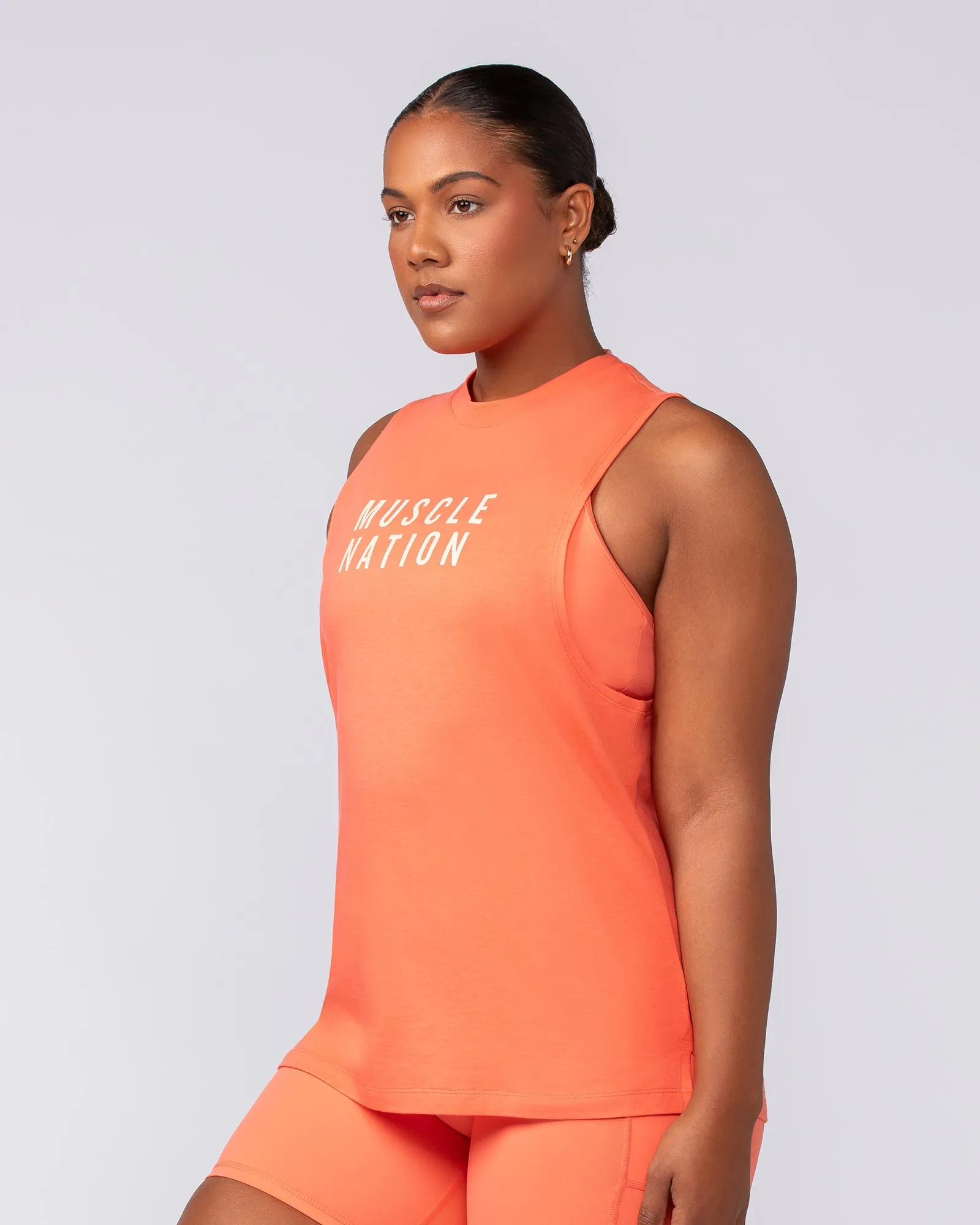 Essential Training Tank - Hot Coral sold by Muscle Nation product image thumbnail 2