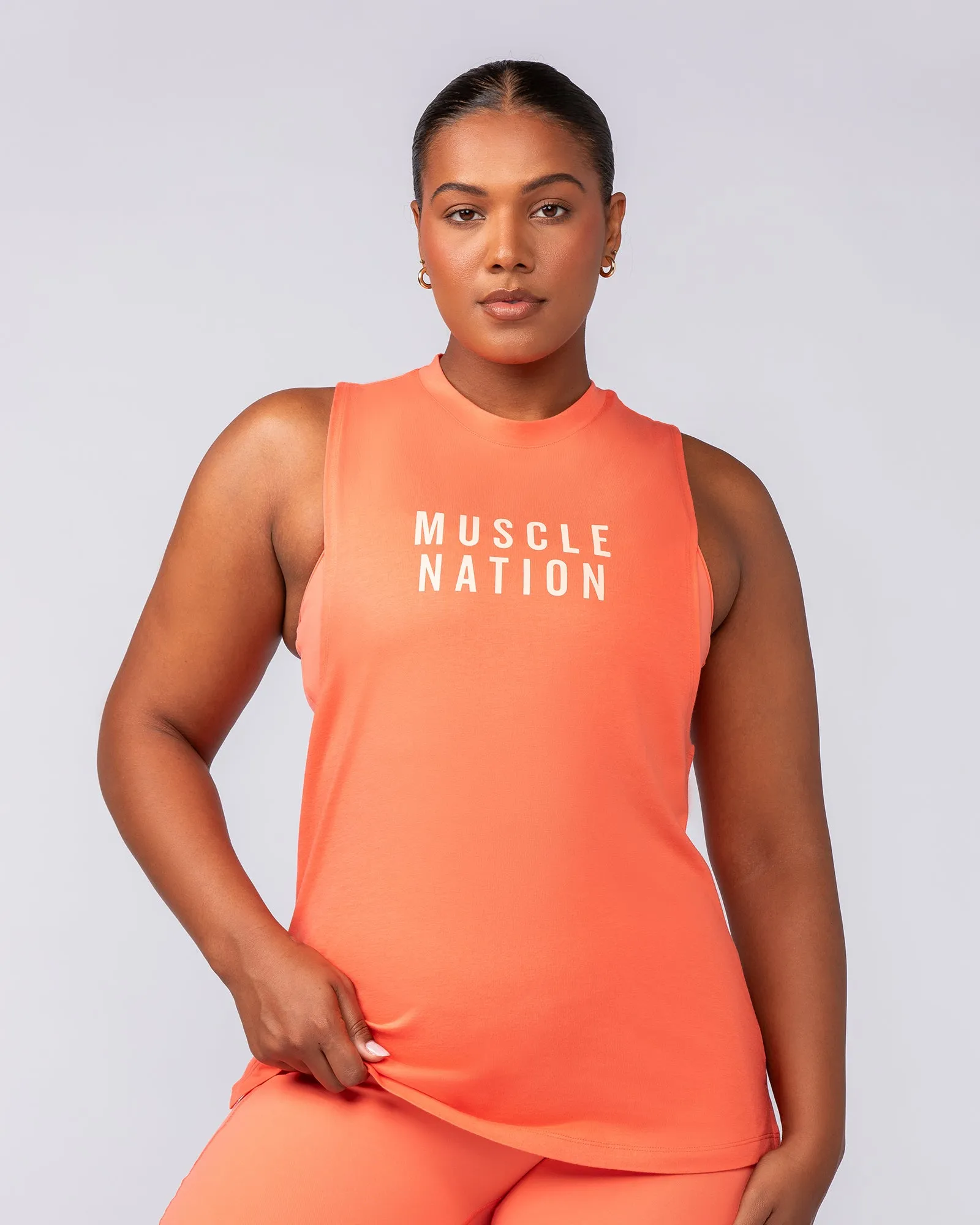 Essential Training Tank - Hot Coral sold by Muscle Nation