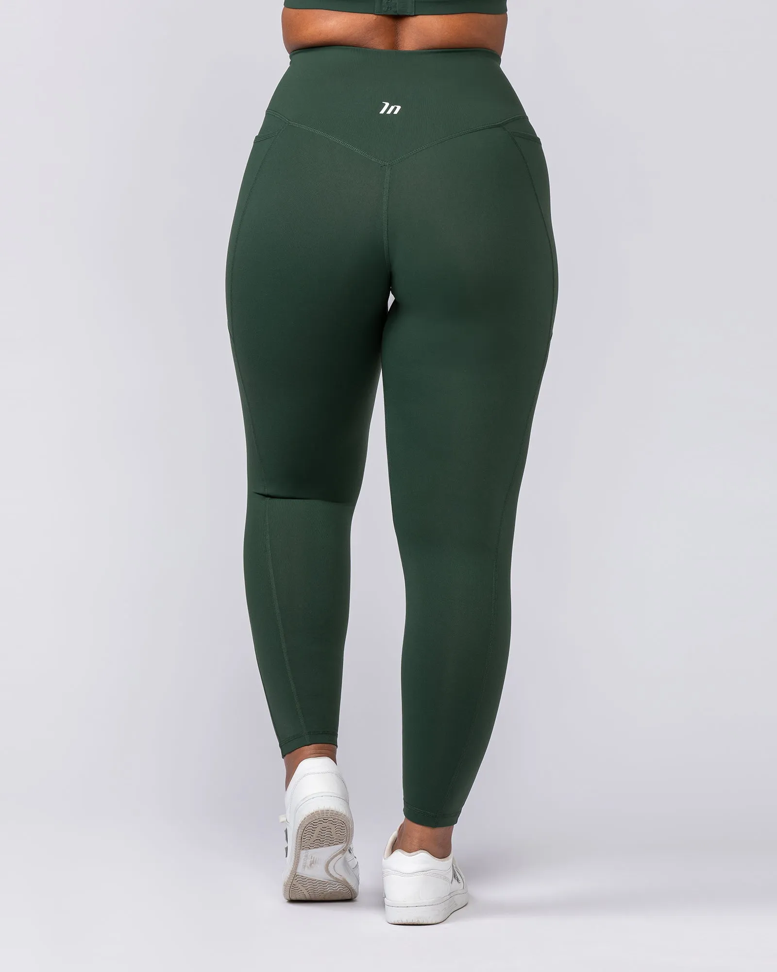Agility Pocket Ankle Length Leggings - Forest Green sold by Muscle Nation product image thumbnail 5