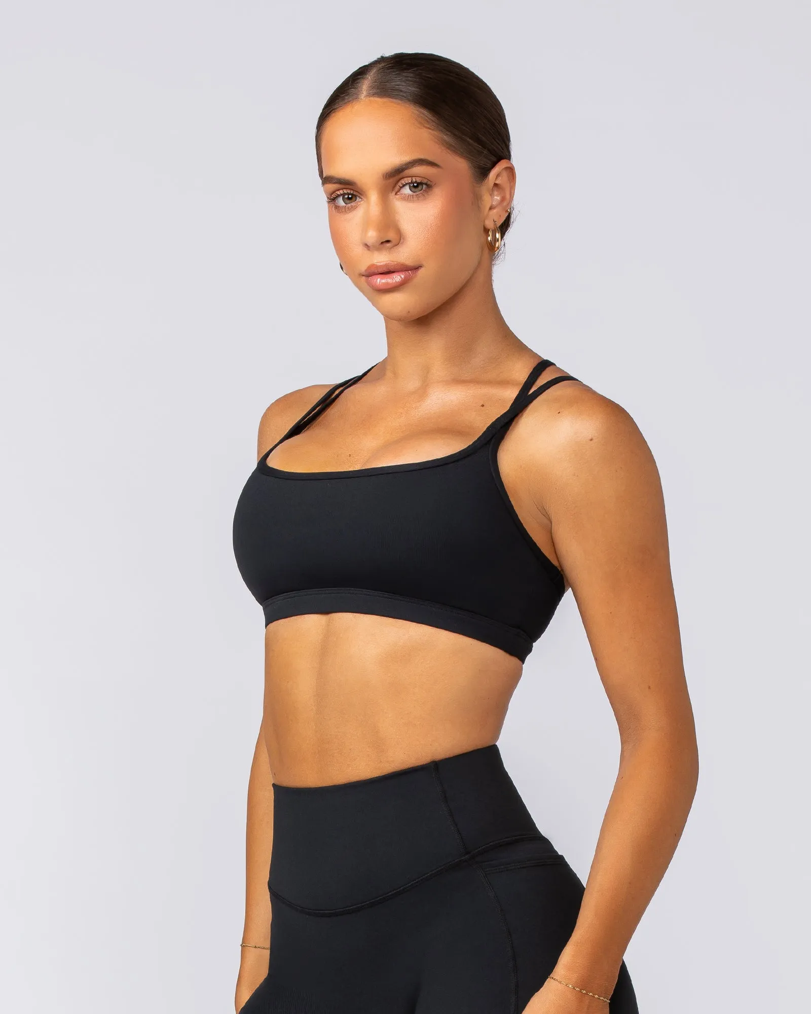 Pace It Bra - Black / Black sold by Muscle Nation product image thumbnail 2